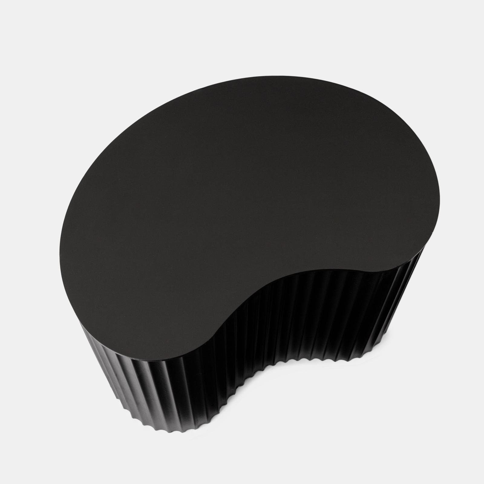 Tavolino 34x50 cm in legno cannettato nero - Newport