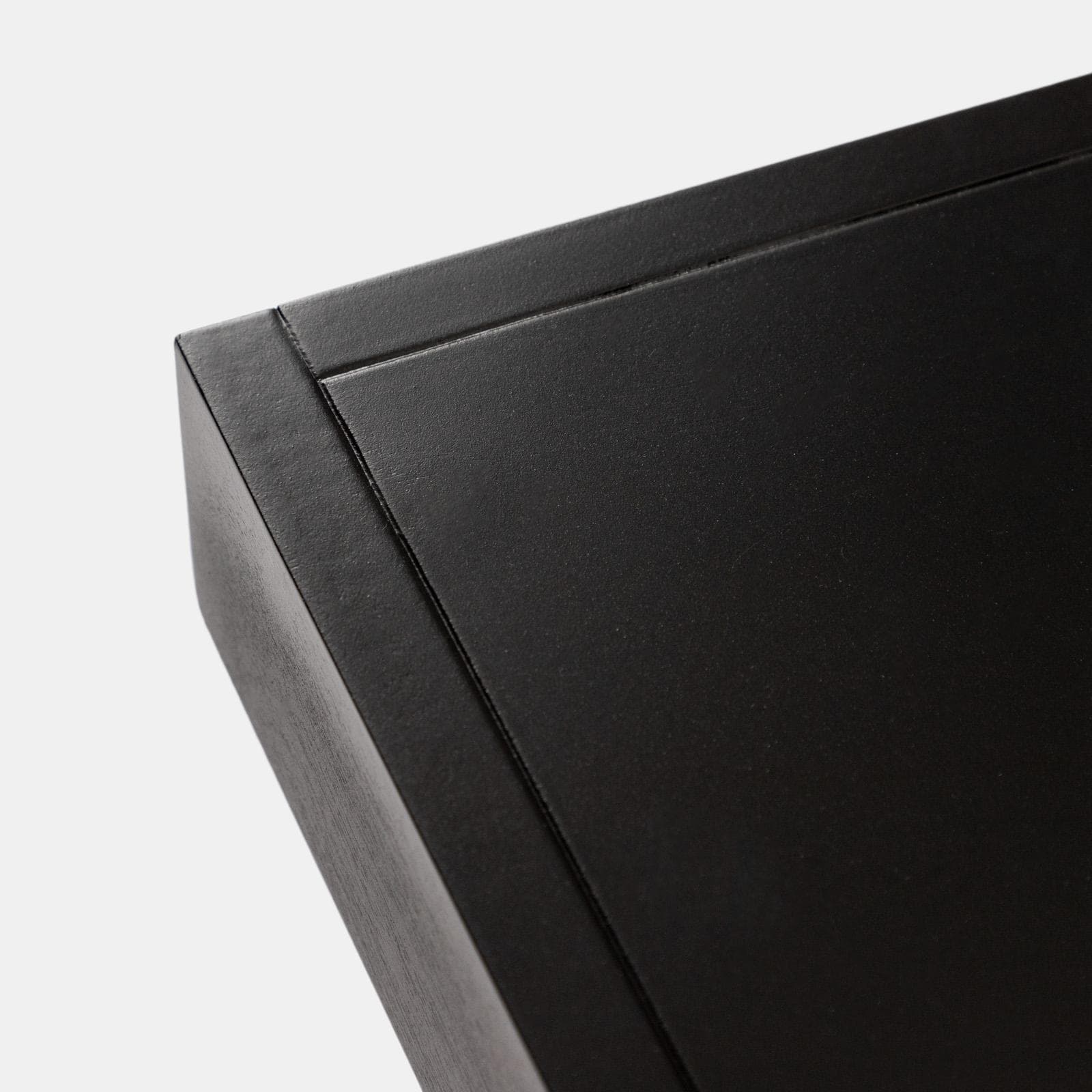 Tavolino 40x48h cm con vano nero effetto legno - Halston
