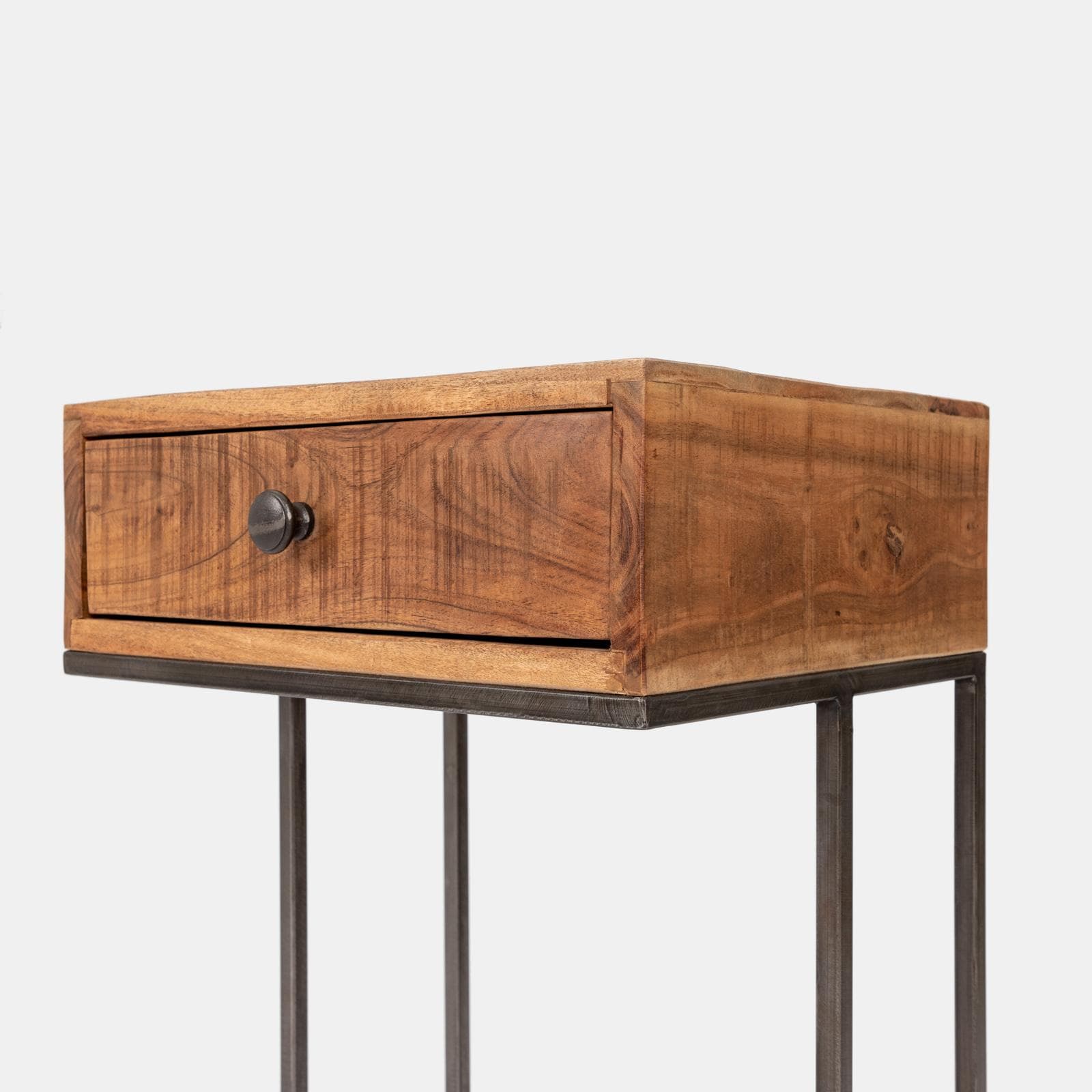 Tavolino 44x35 cm in legno di acacia - Freia Acacia