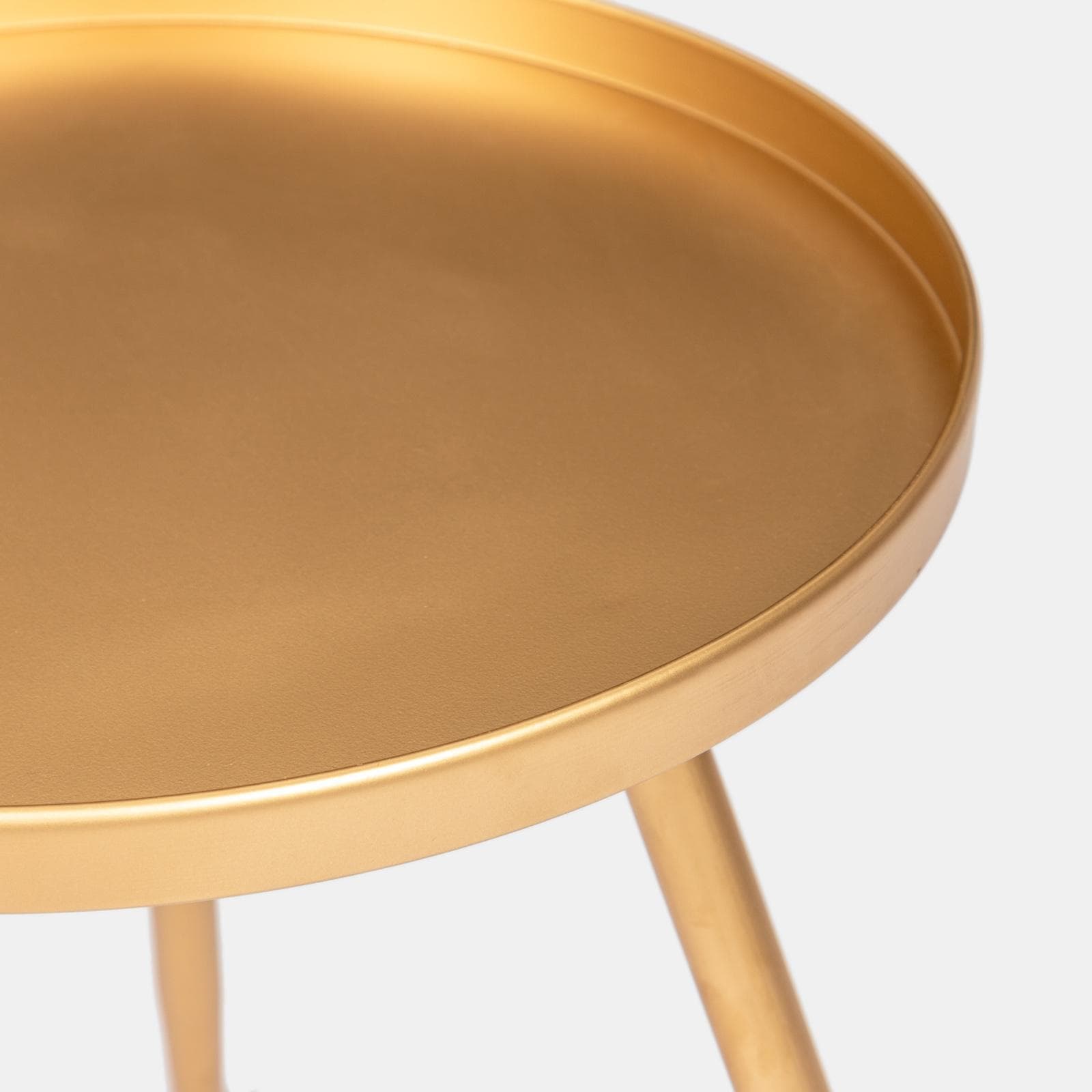 Tavolino 46x50h cm in metallo oro - Kripper