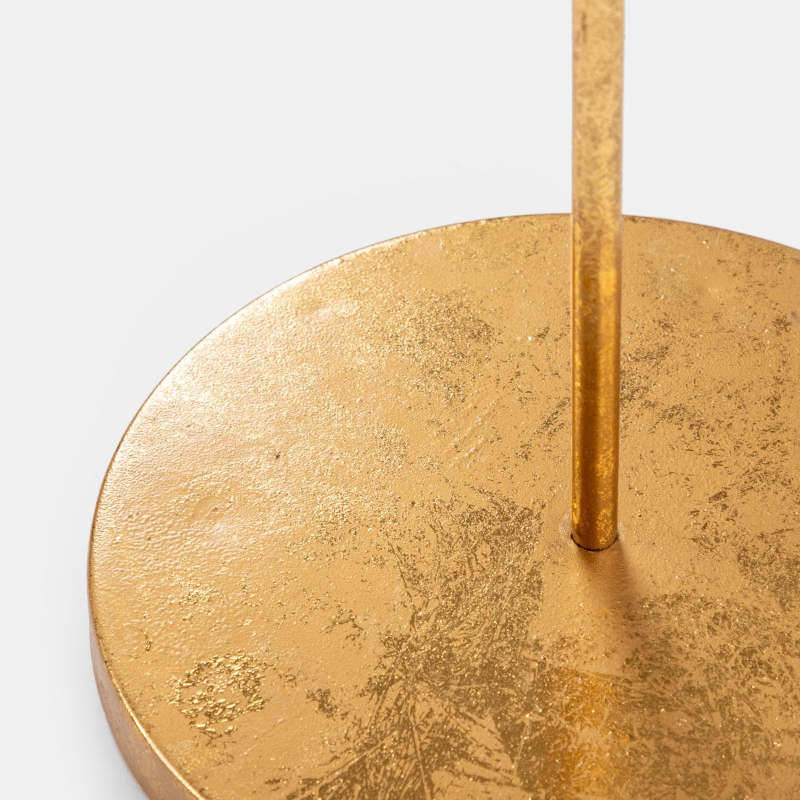 Tavolino 55x72h cm oro con piano in vetro specchiato - Richmond