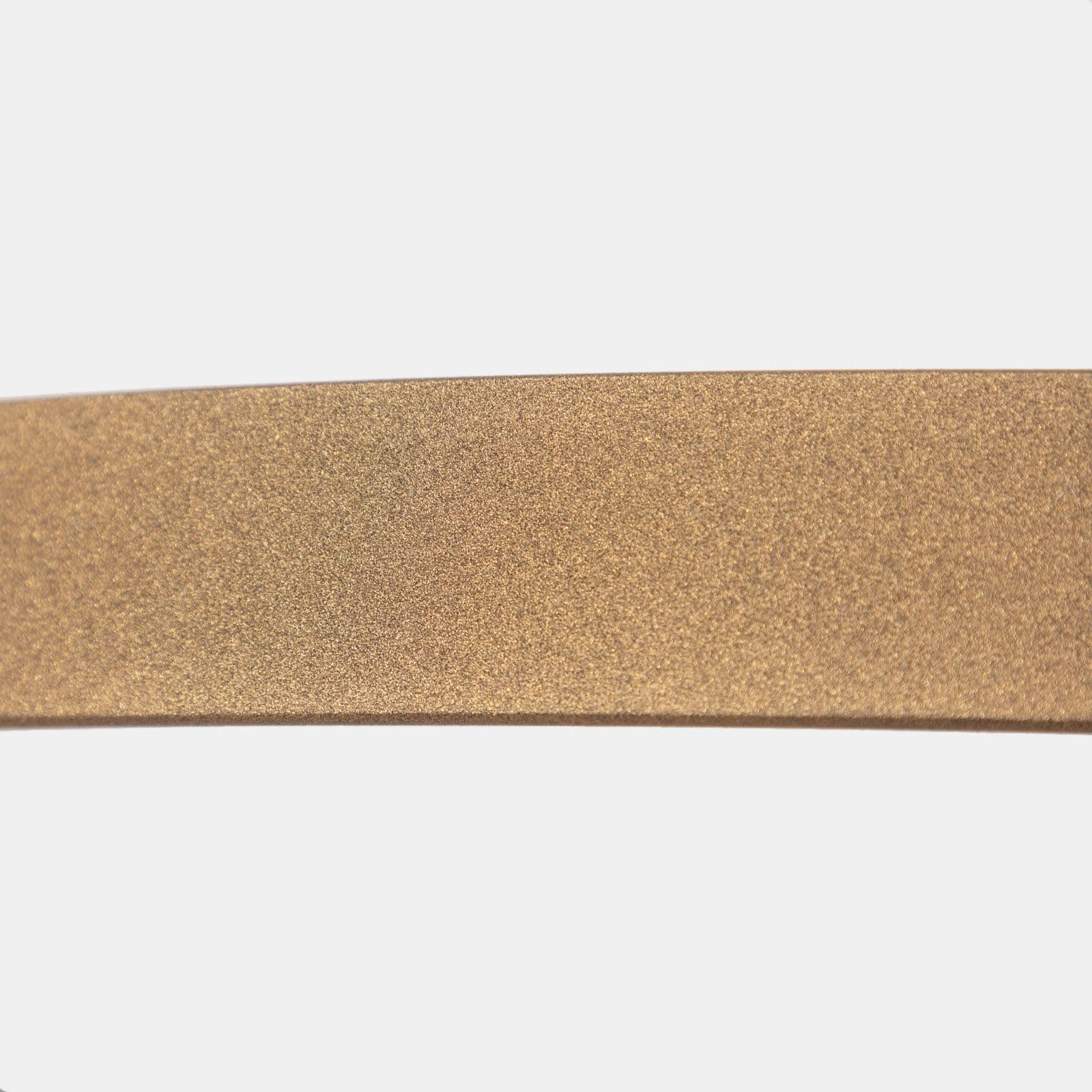 Tavolino 90 cm con piano effetto marmo bianco e base oro - Clarity