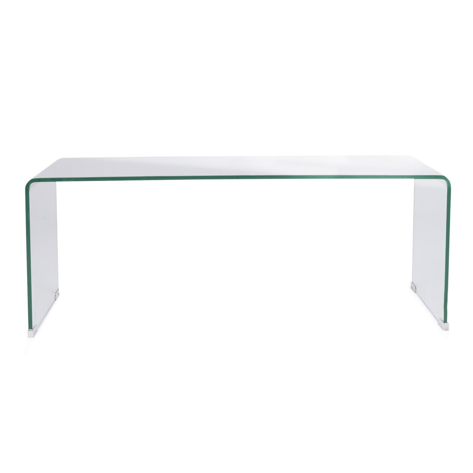 Tavolino 100x40 cm in vetro trasparente - City
