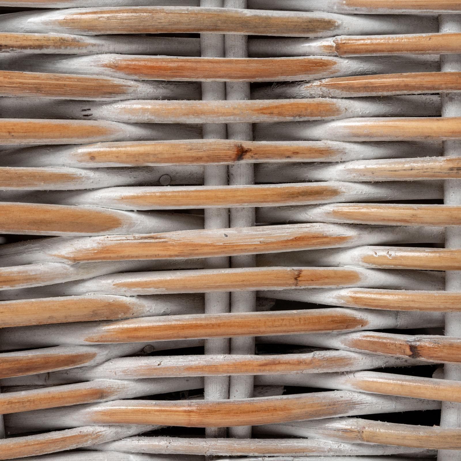Tavolino da caffè 100x60 cm in rattan bianco - Daril