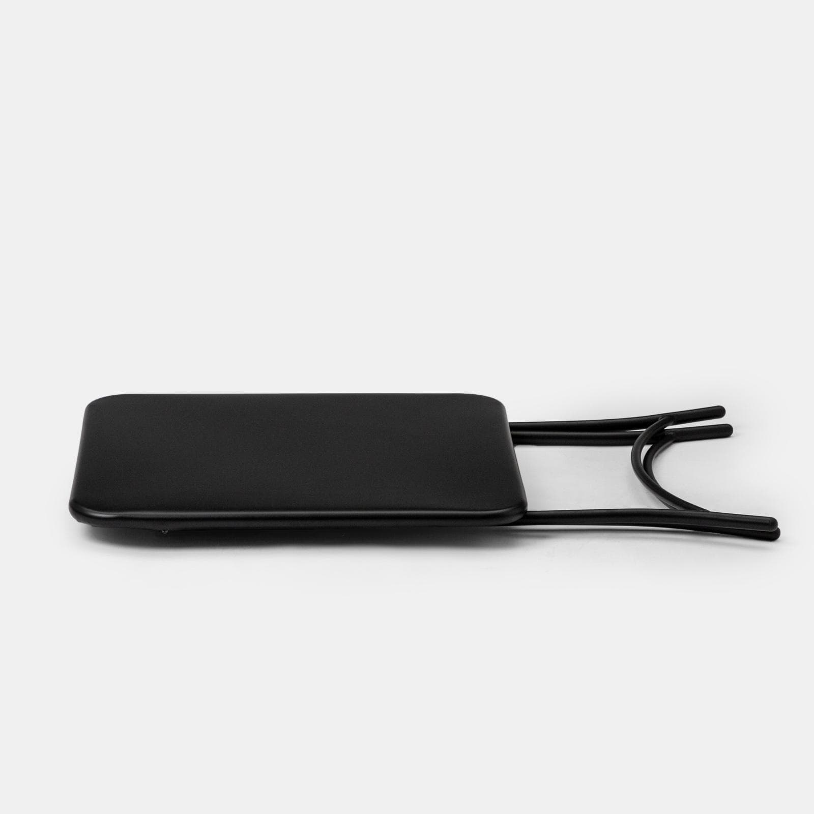 Tavolo da esterno pieghevole 60x60 in acciaio nero - Faber