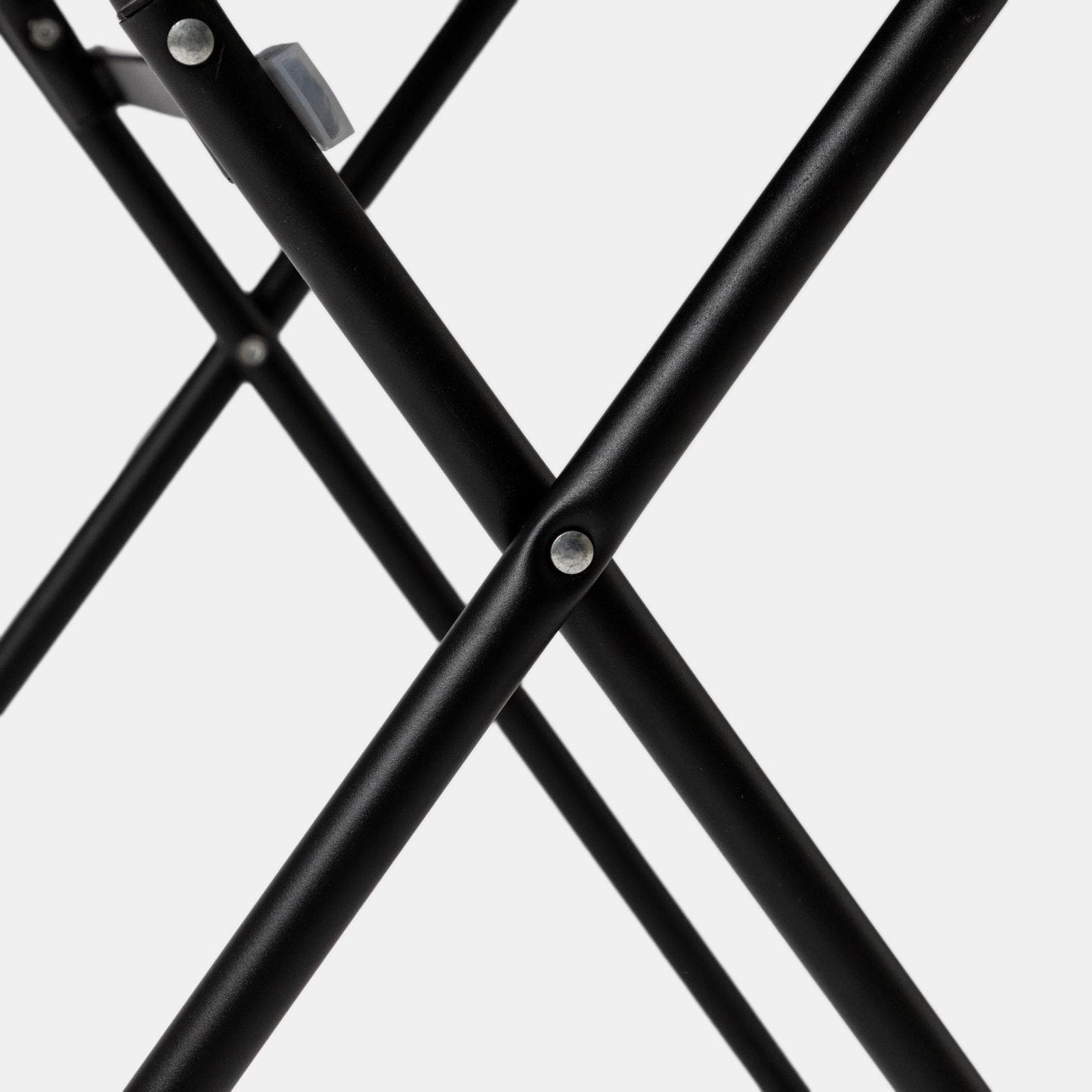 Tavolo da esterno pieghevole 60x60 in acciaio nero - Faber