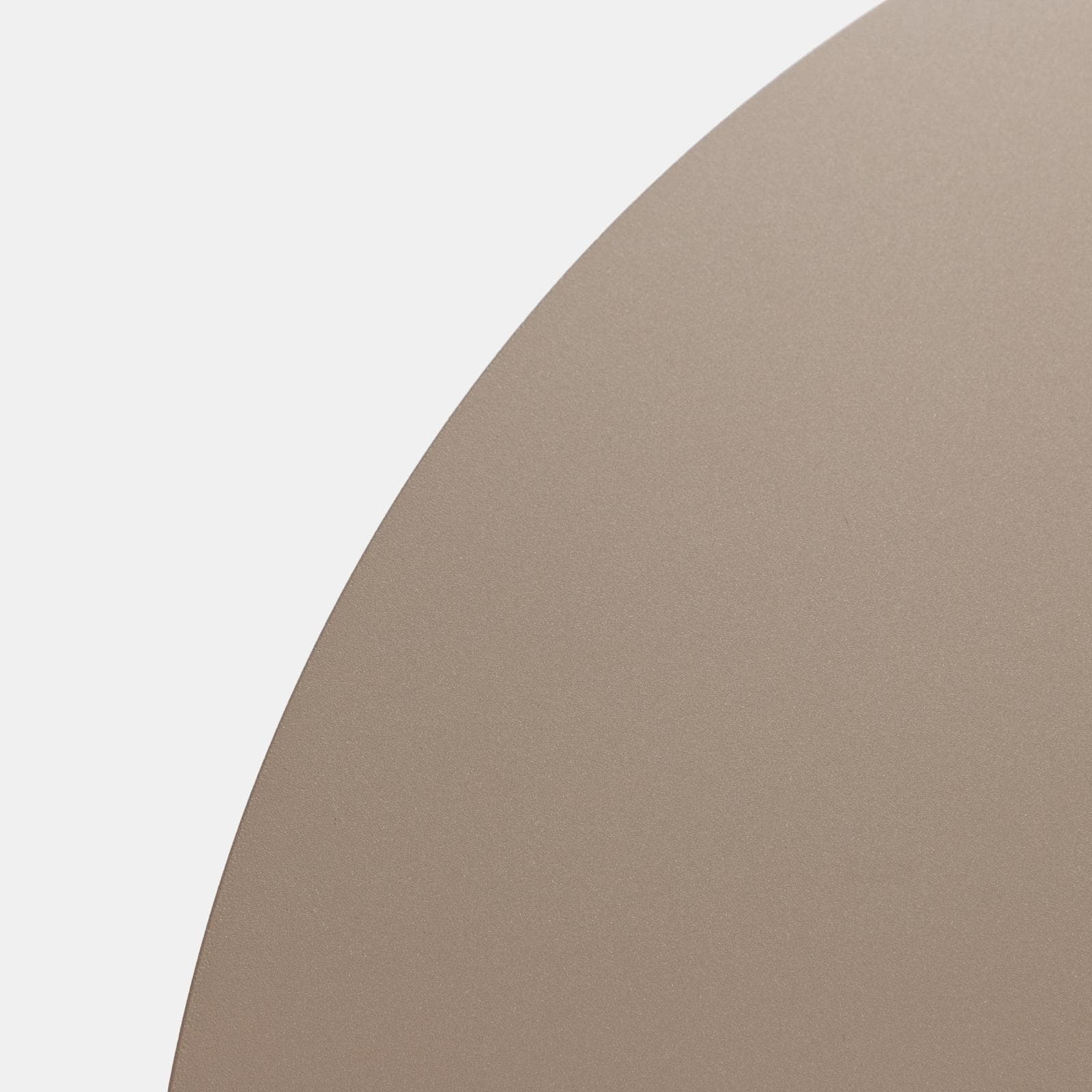 Tavolino da esterno rotondo 80 cm in alluminio tortora opaco - Dagre