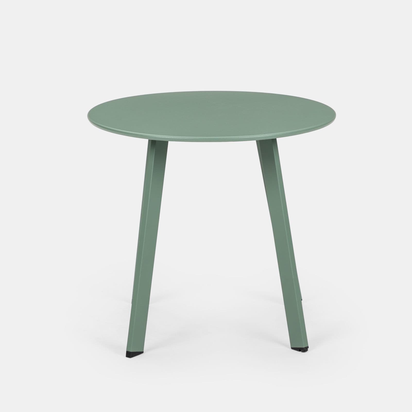 Tavolino da giardino 50x45h cm in acciaio verde marino - Goblin