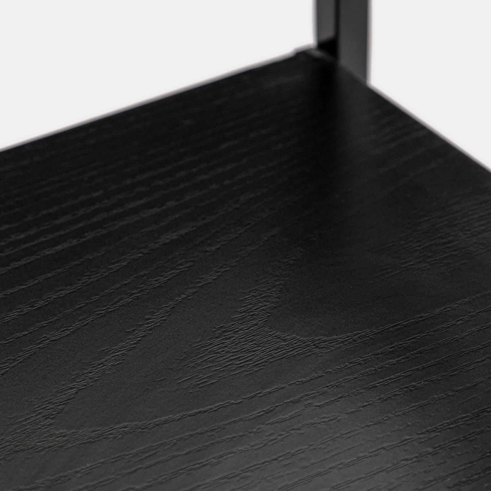 Tavolino in acciaio nero e legno rovere nero - Duke
