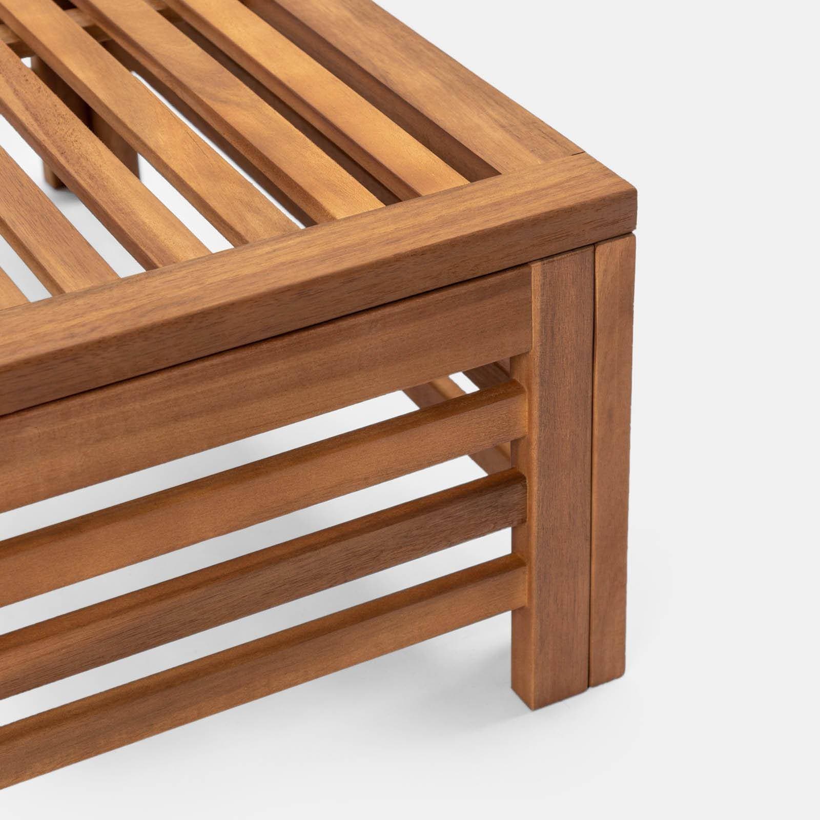 Tavolino copribase ombrellone 62x62 cm legno di acacia - Paja