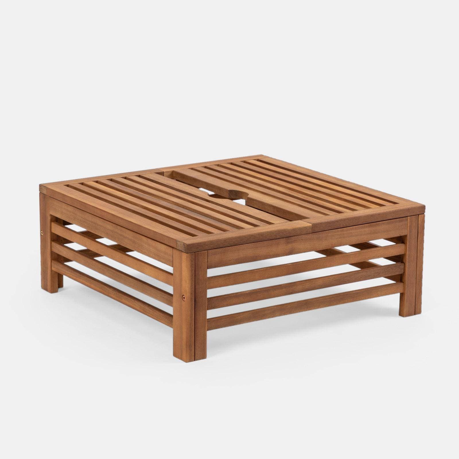 Tavolino copribase ombrellone 62x62 cm legno di acacia - Paja