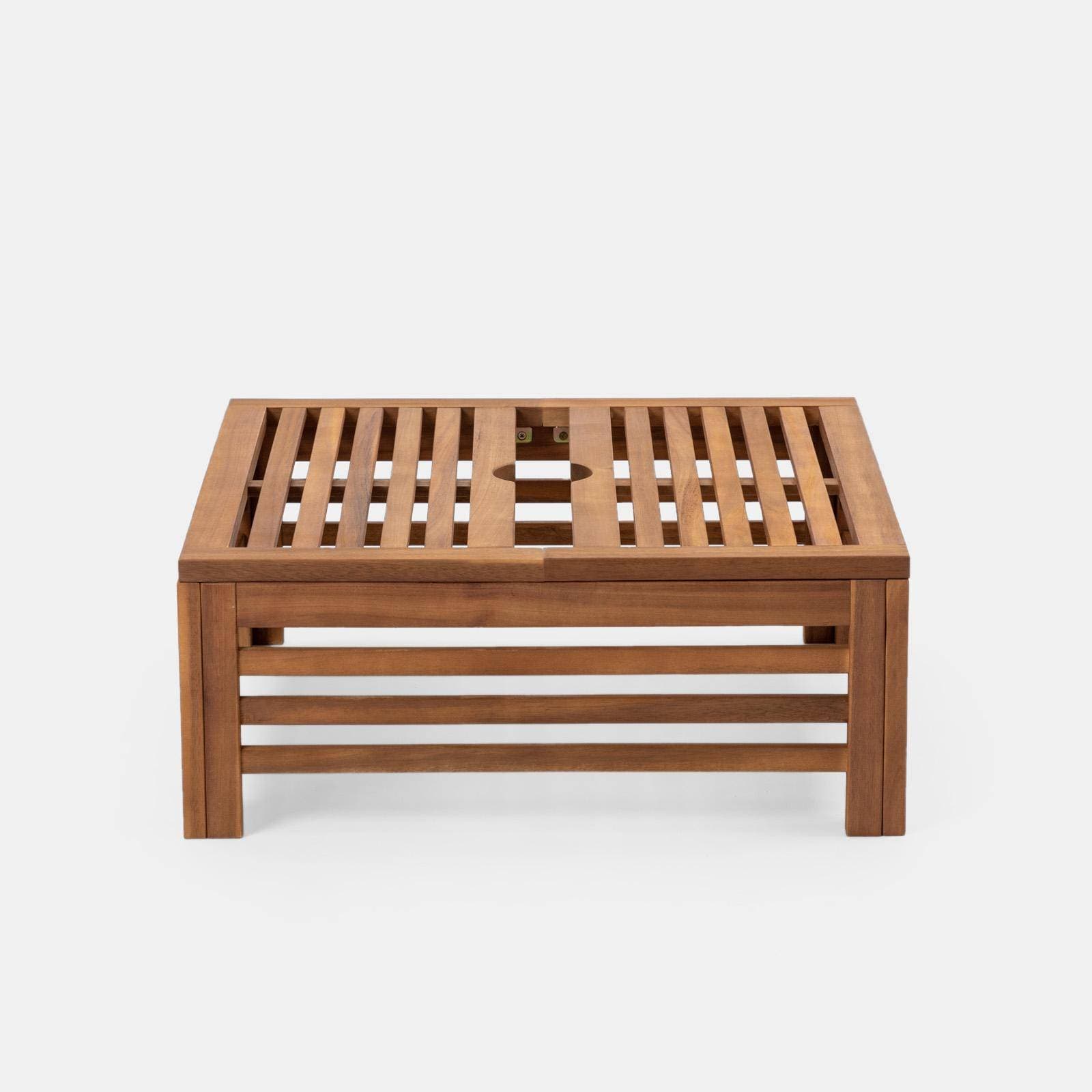Tavolino copribase ombrellone 62x62 cm legno di acacia - Paja