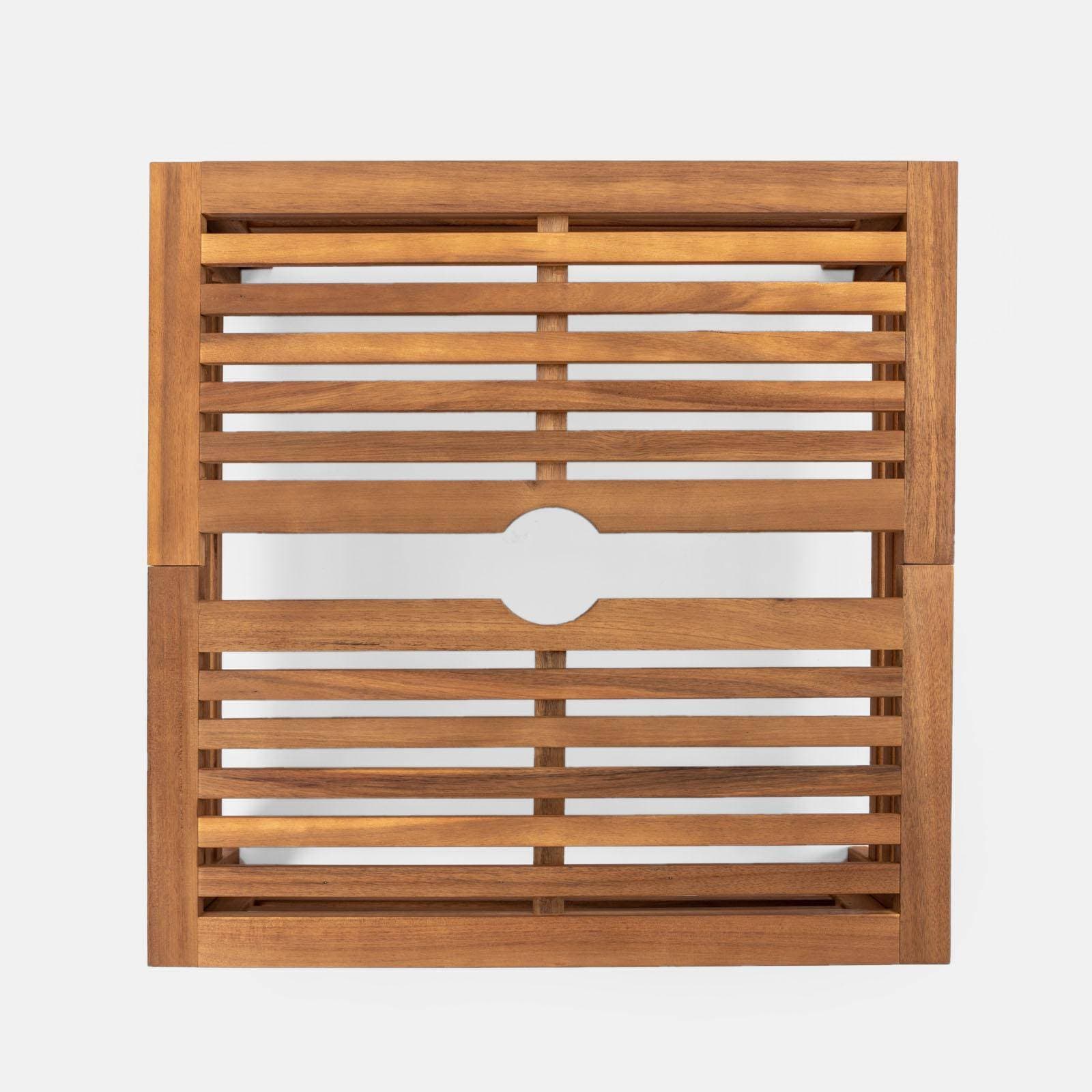Tavolino copribase ombrellone 62x62 cm legno di acacia - Paja