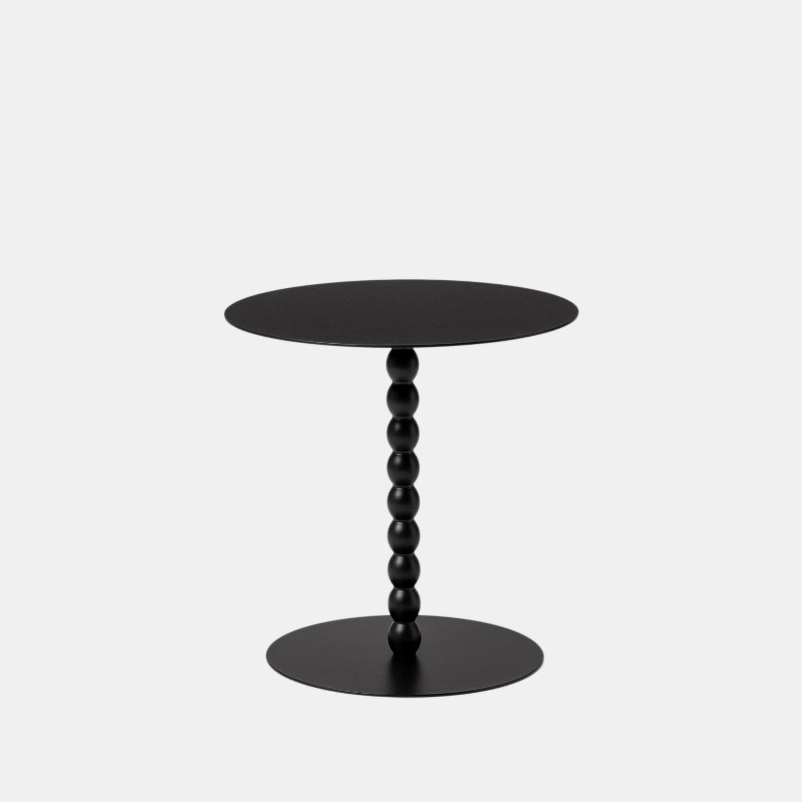 Tavolino rotondo 40 cm in metallo nero - Epius