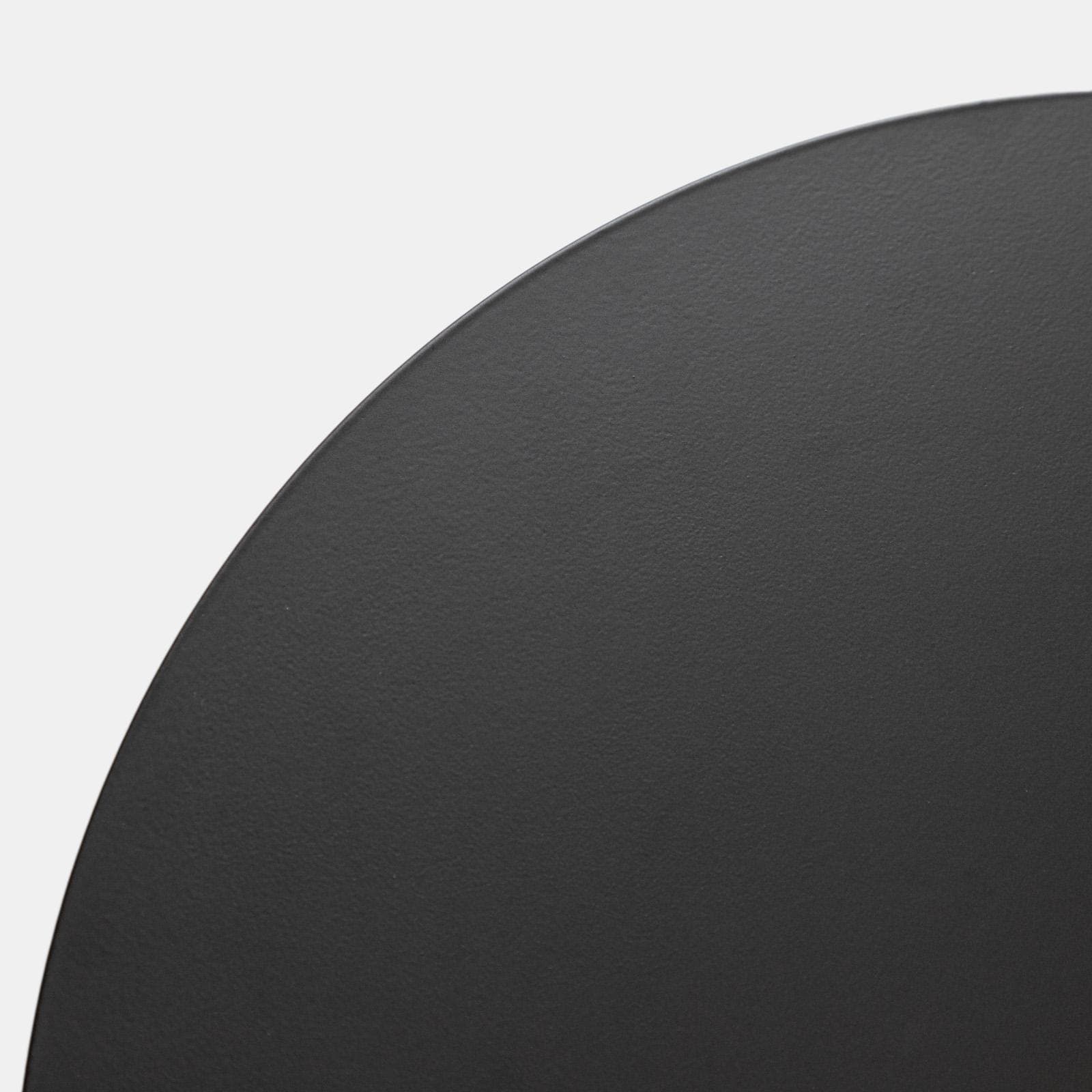 Tavolino rotondo 40 cm in metallo nero - Epius