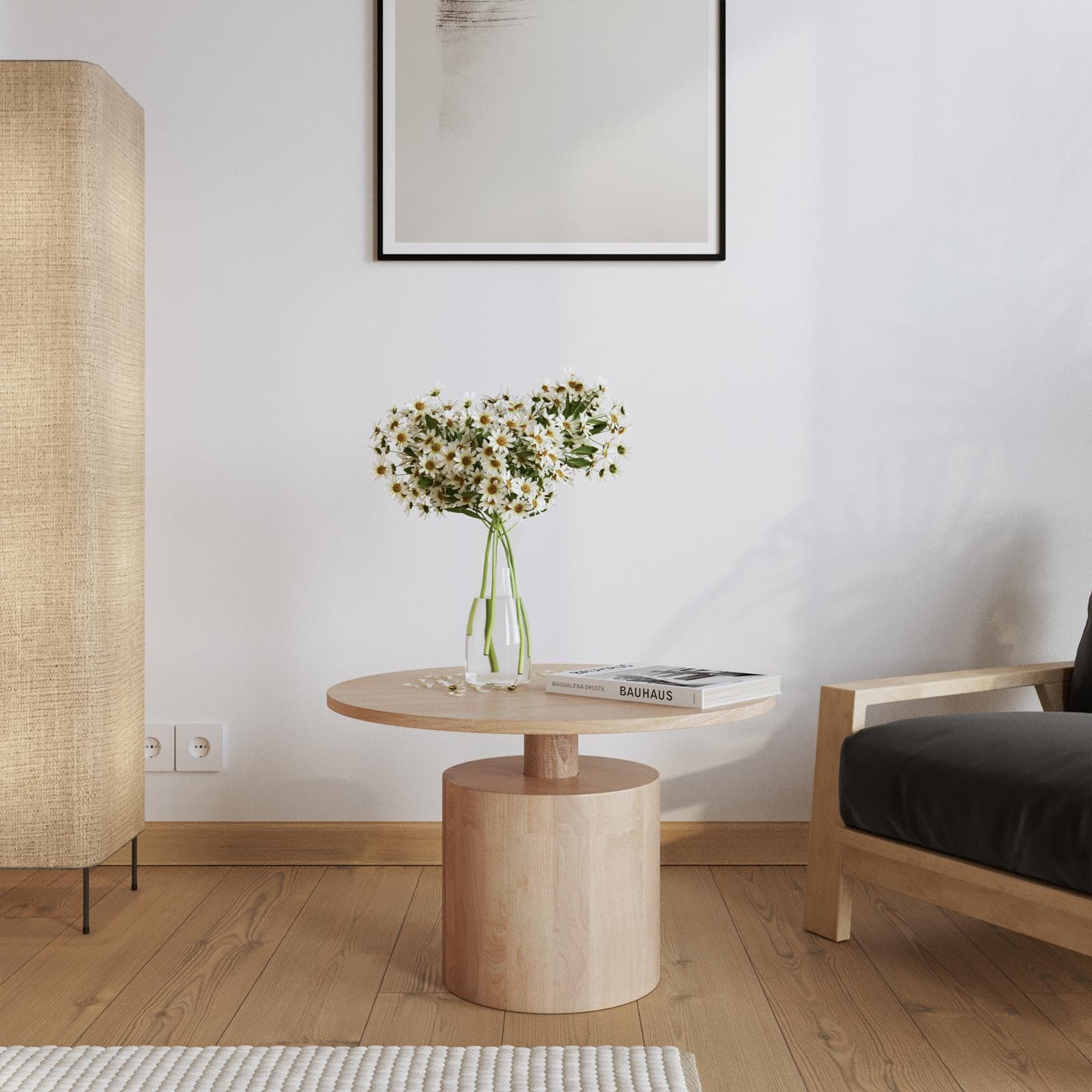 Tavolino rotondo 60 cm in legno di mango - Kurz