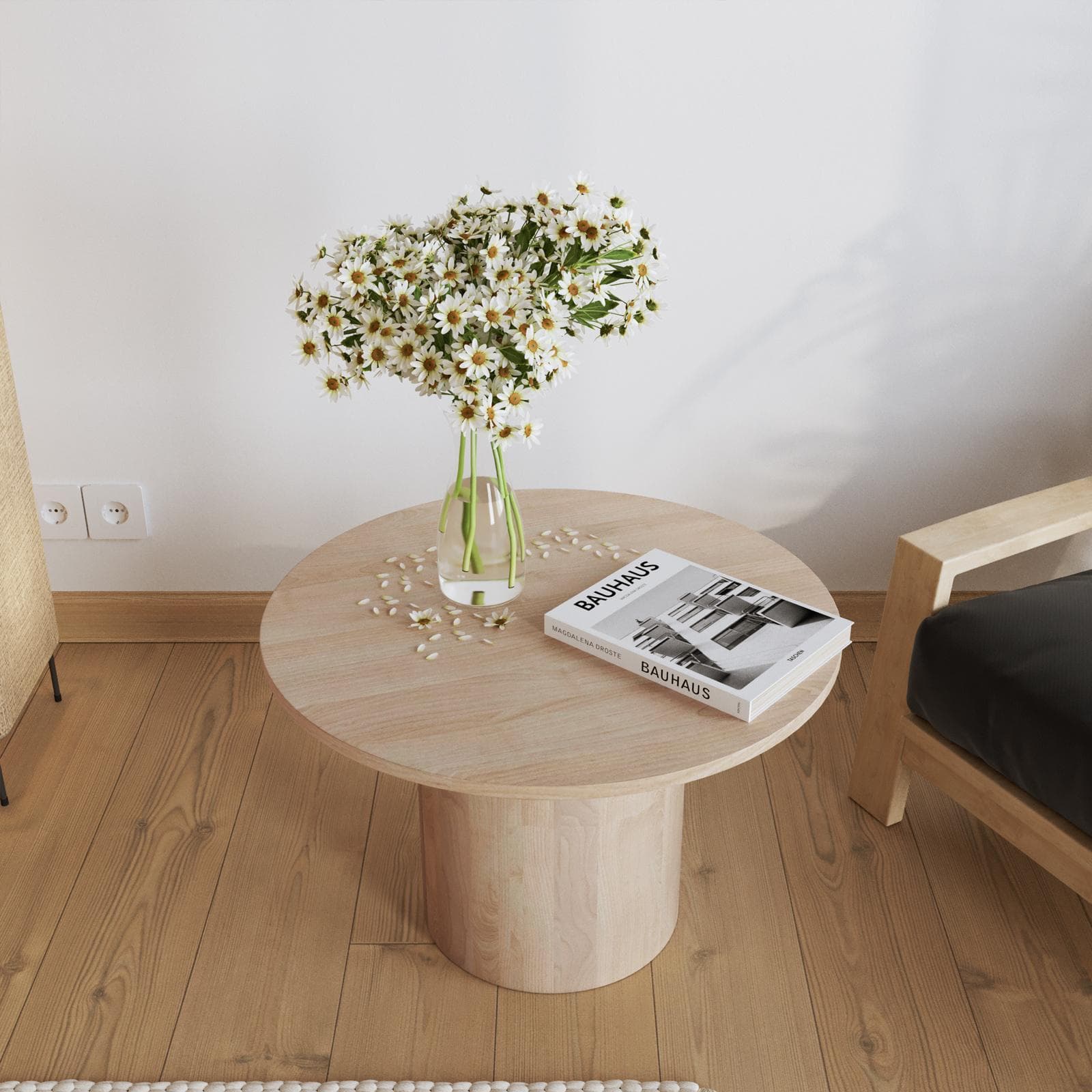 Tavolino rotondo 60 cm in legno di mango - Kurz