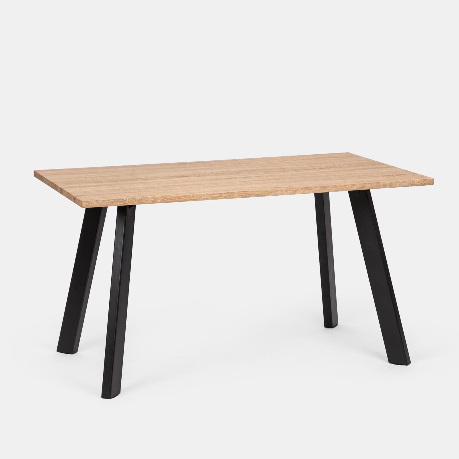 Tavolo 140x80 cm con piano in legno e gambe in metallo - Pavilion