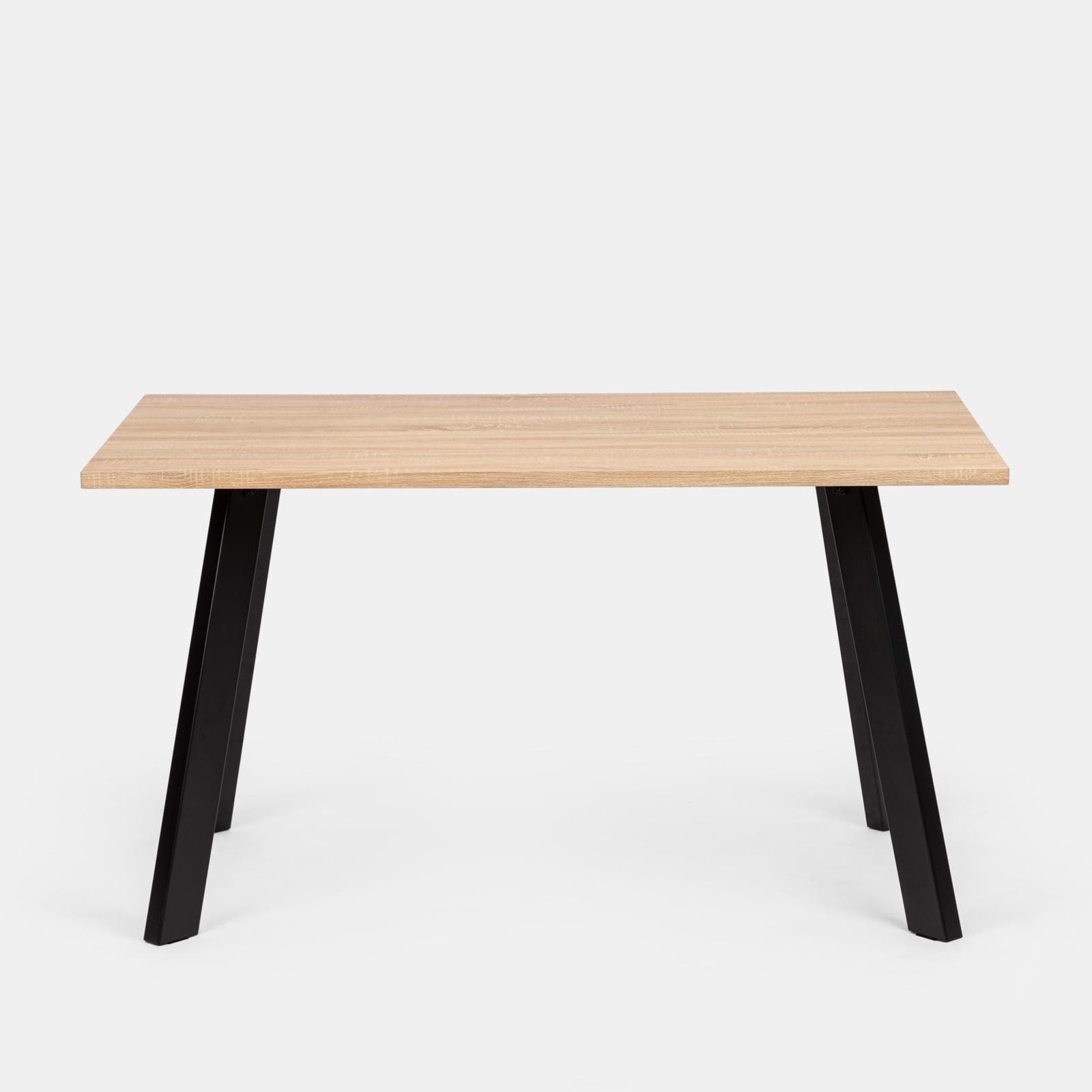 Tavolo 140x80 cm con piano in legno e gambe in metallo - Pavilion