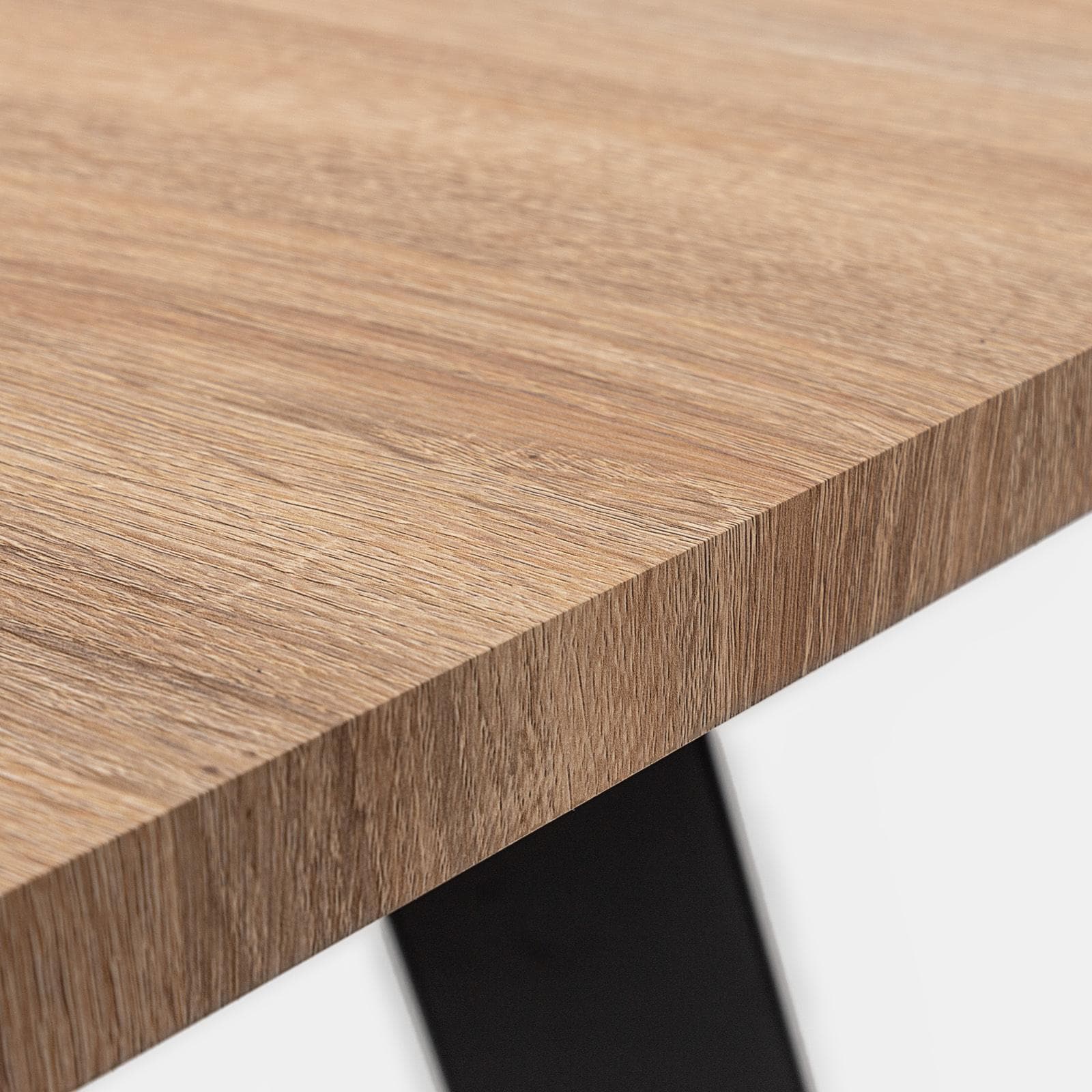 Tavolo 140x80 cm con piano in legno e gambe in metallo - Pavilion