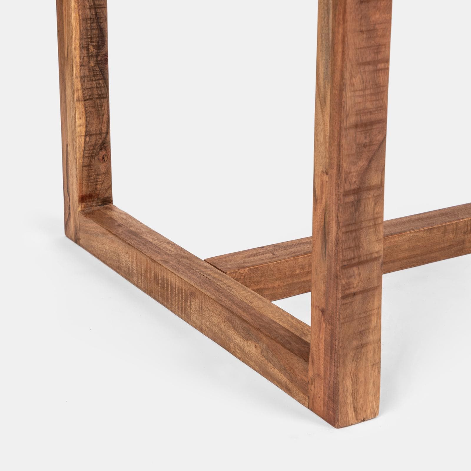 Tavolo 175x90 cm in legno di acacia 45 mm e gambe a U 5x5 - Freia Acacia