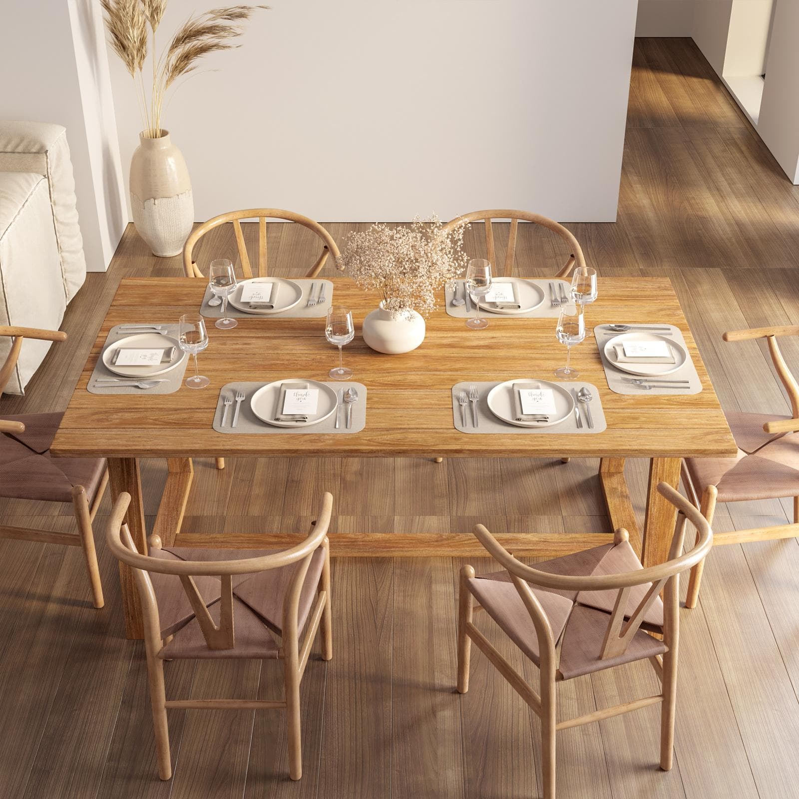 Tavolo 180x100 cm in legno di acacia - Malika