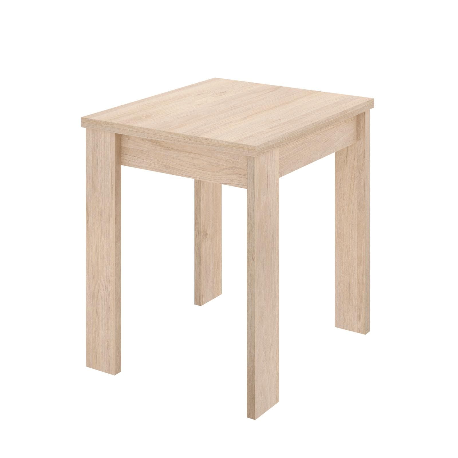 Tavolo allungabile 67-134x67 cm in legno naturale - Kabi