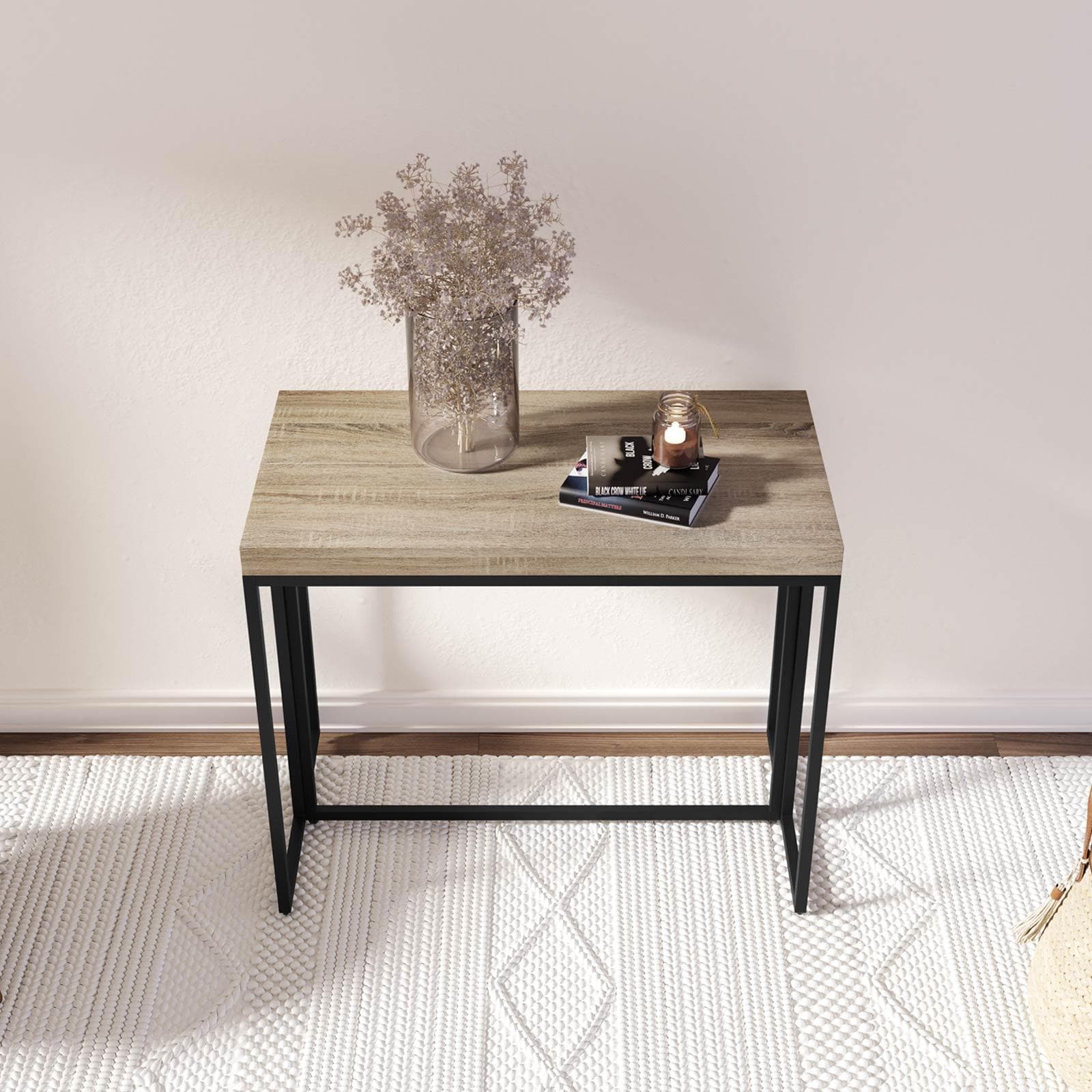 Tavolo consolle allungabile 50-230x90 cm in legno e metallo - Breeze