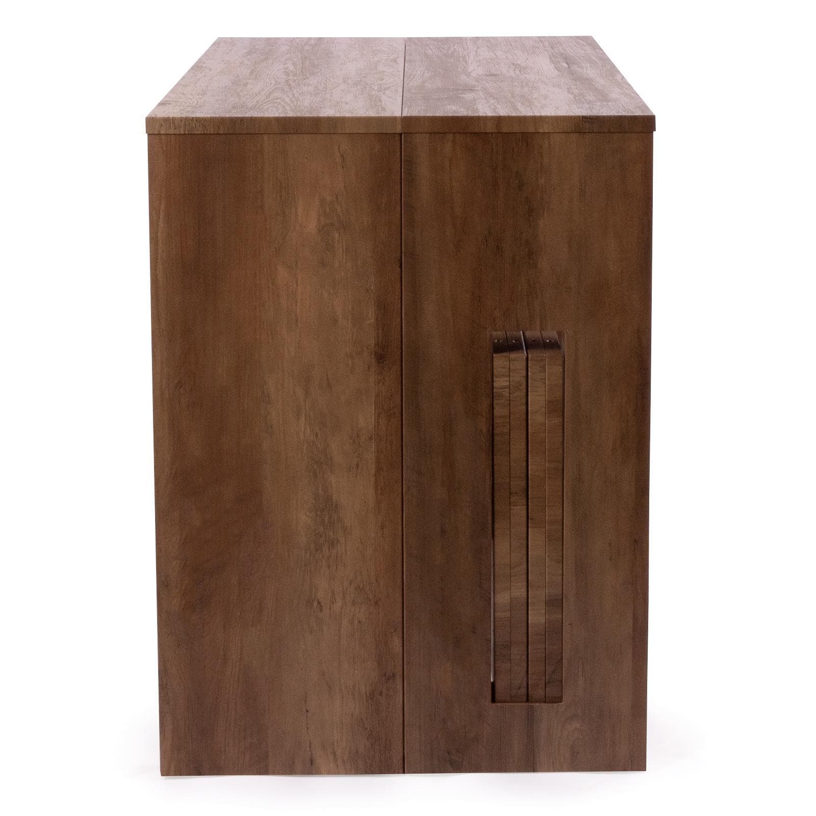 Tavolo consolle allungabile salvaspazio 55-215x90 cm legno scuro - City