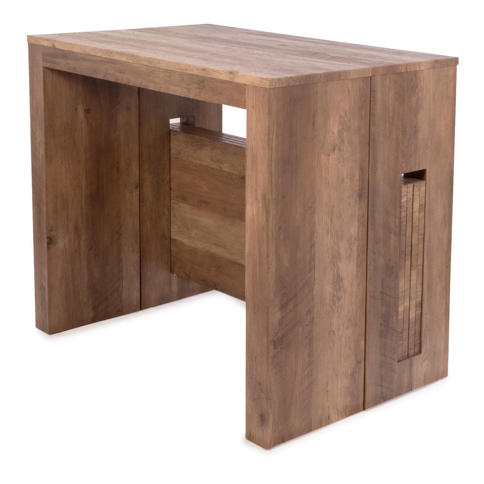 Tavolo consolle allungabile salvaspazio 55-215x90 cm legno scuro - City