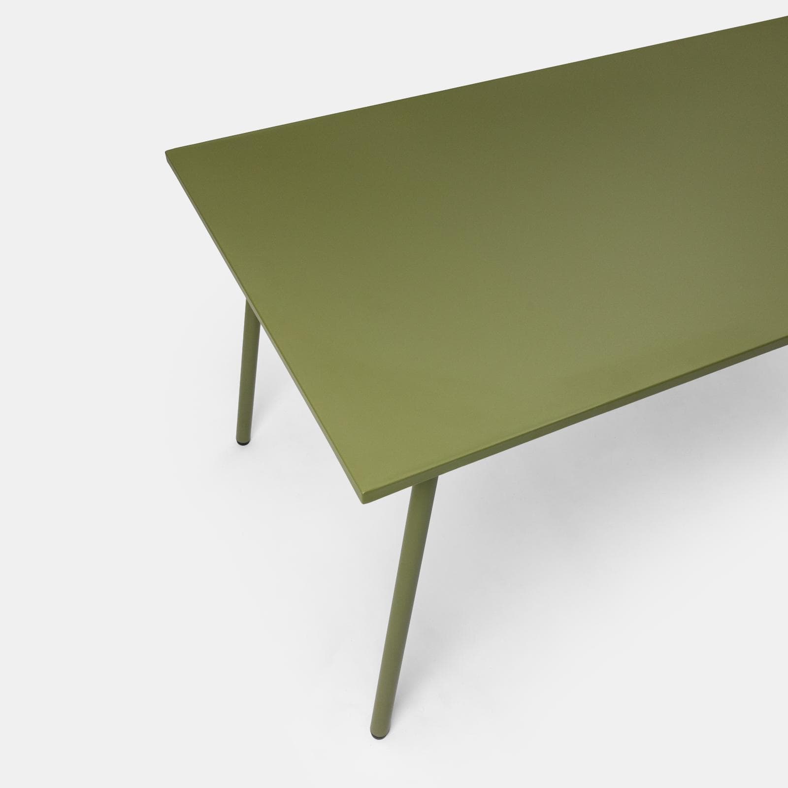 Tavolo da esterno 150x80 cm in acciaio verde oliva - Faber