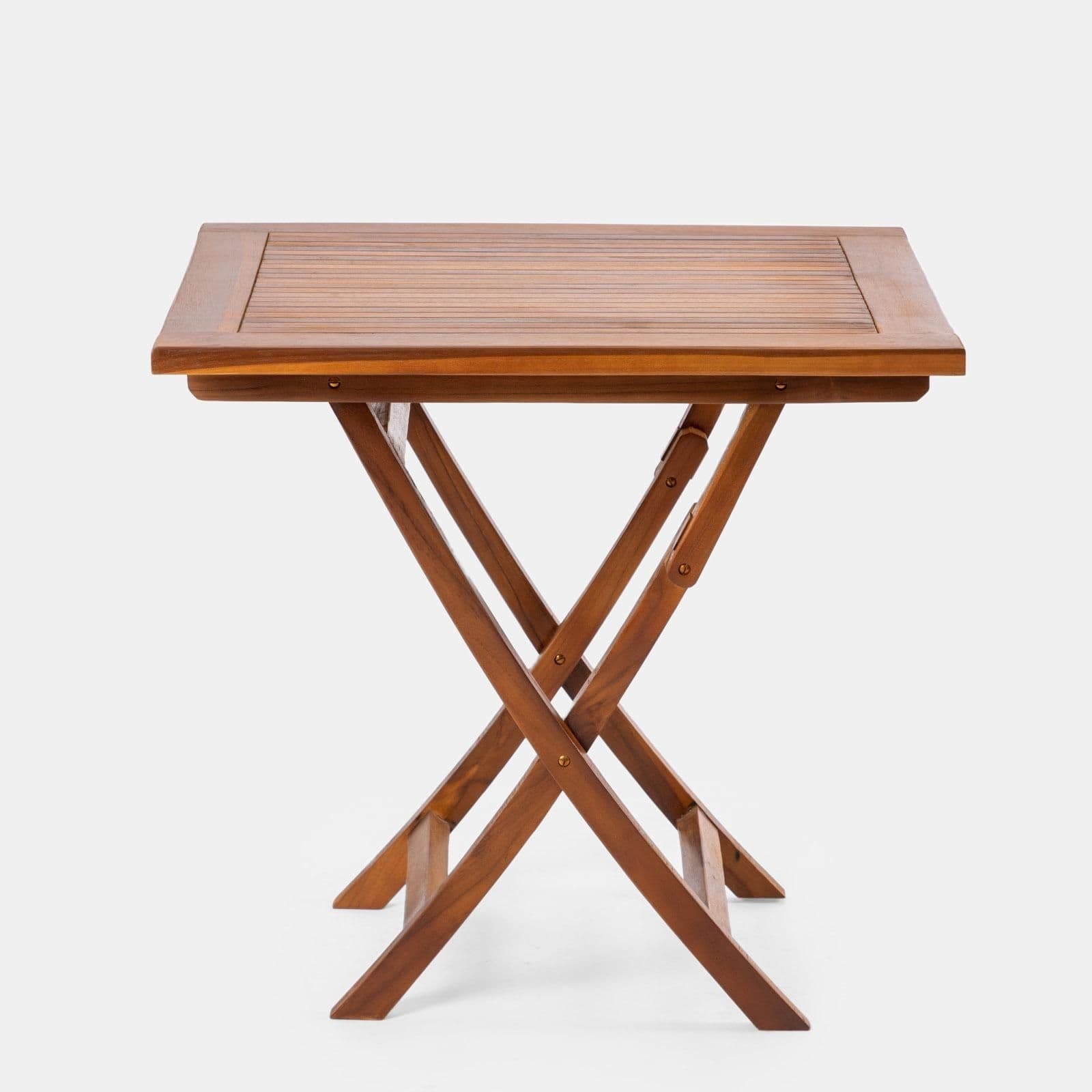 Tavolo da pranzo pieghevole 80x80 cm in legno teak - Louis