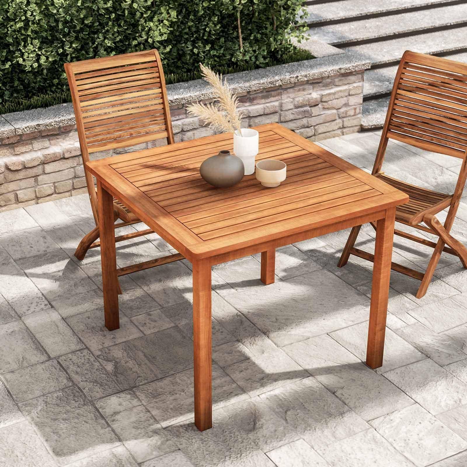 Tavolo da pranzo 90x90 cm in legno di acacia - Paja