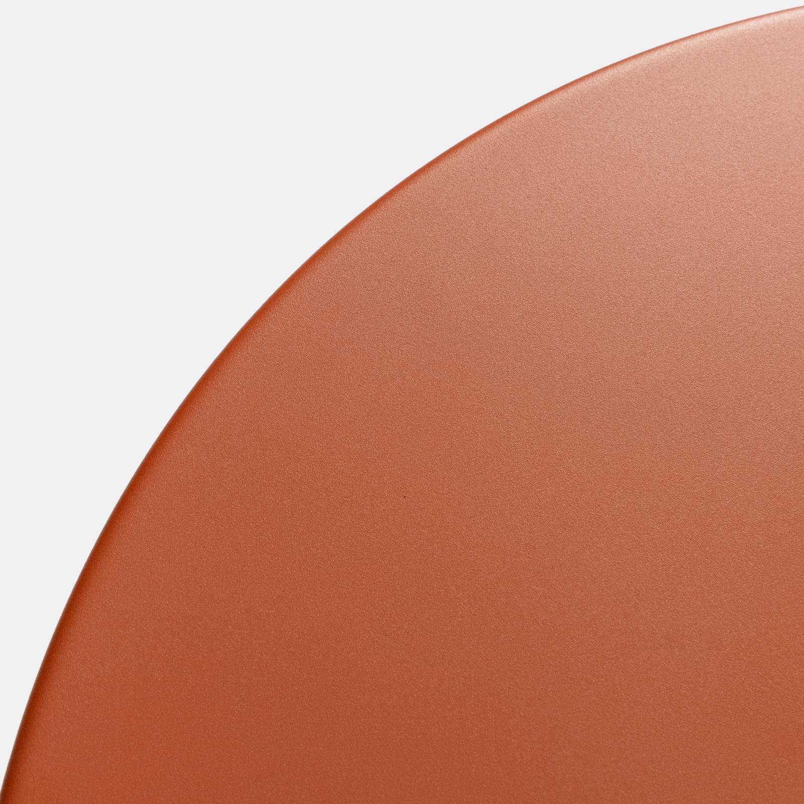 Tavolo da giardino rotondo 60 cm in acciaio terracotta - Spezia
