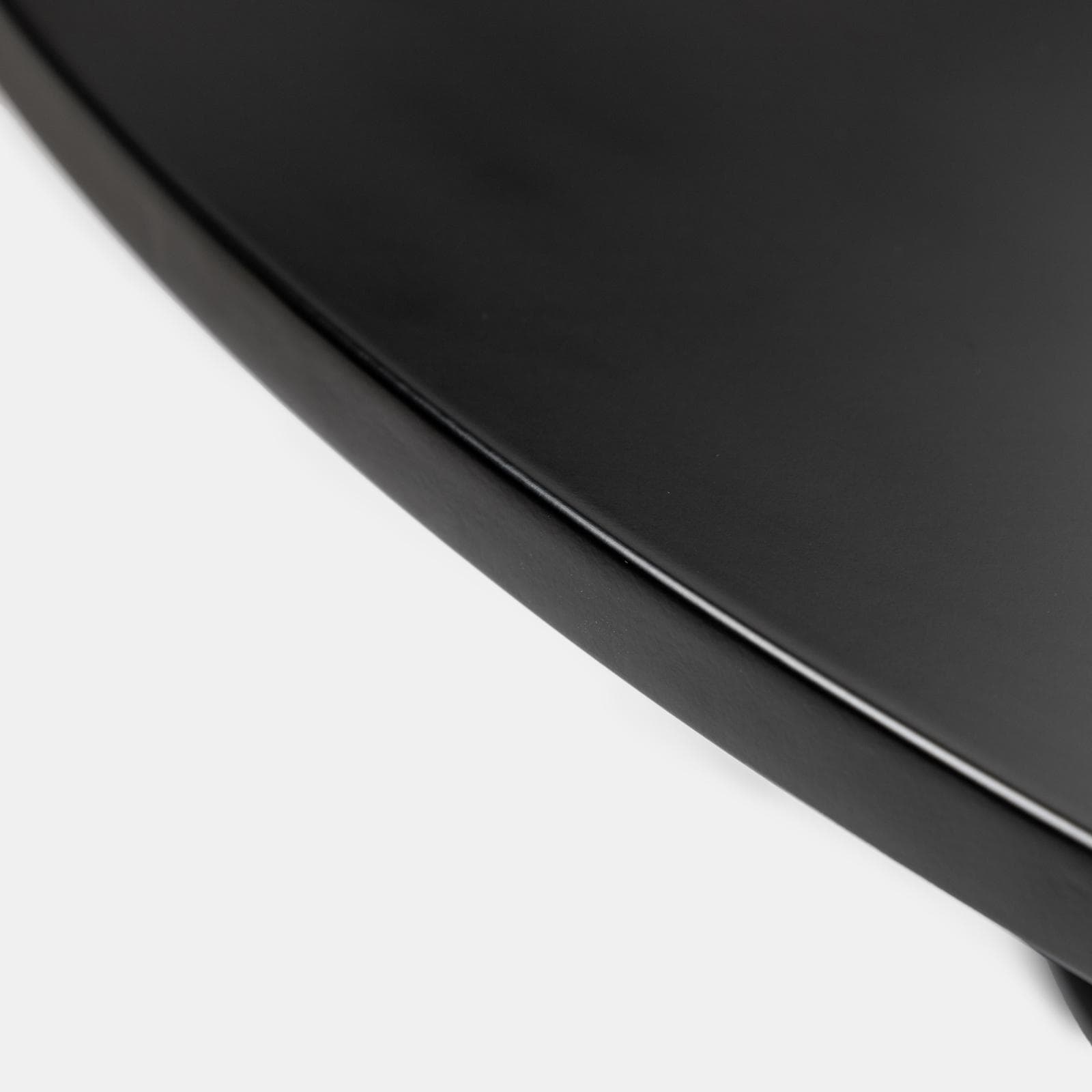 Tavolo da pranzo rotondo 120 cm in legno nero opaco - Roland