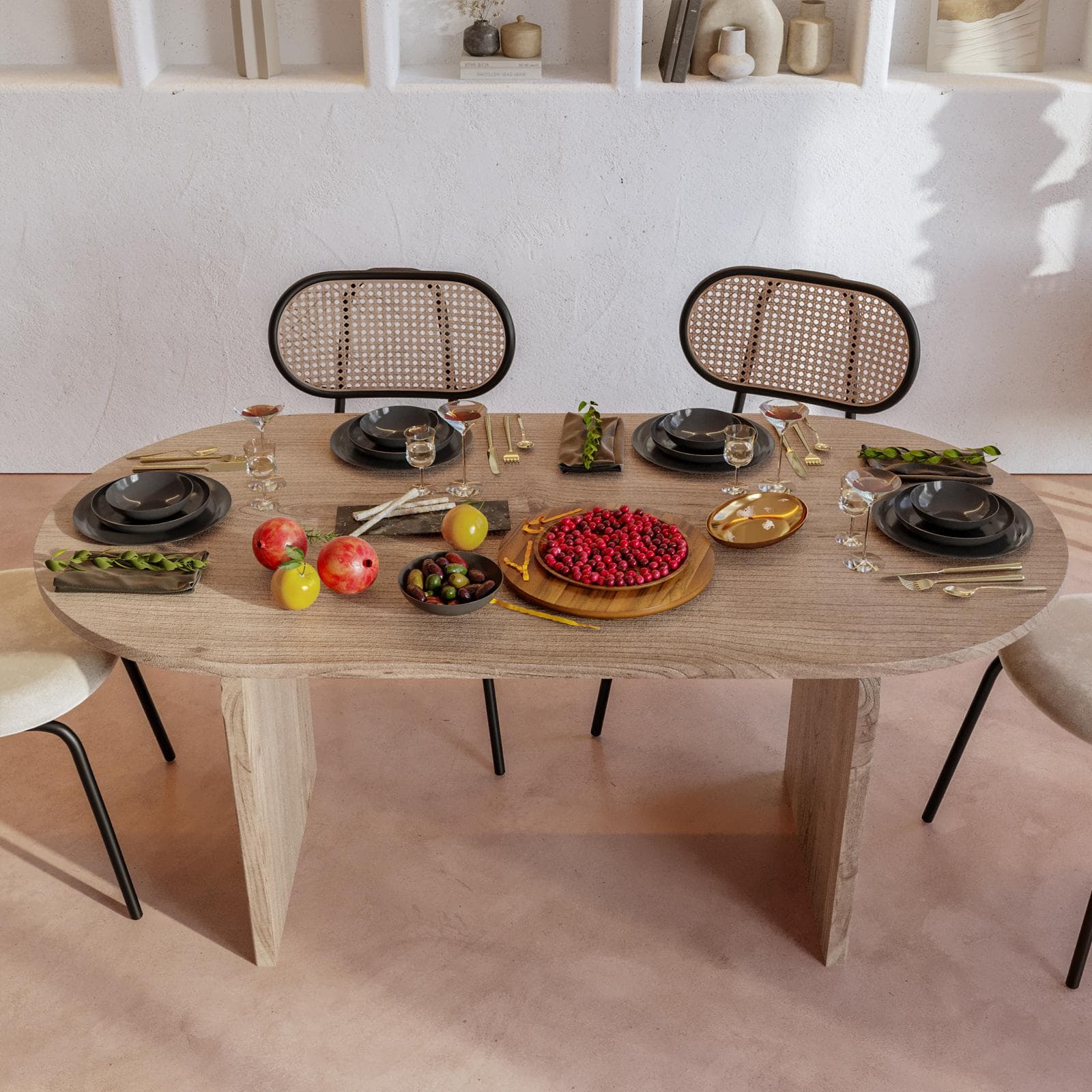 Tavolo da pranzo 180x90 cm in legno di mango naturale - Kurz