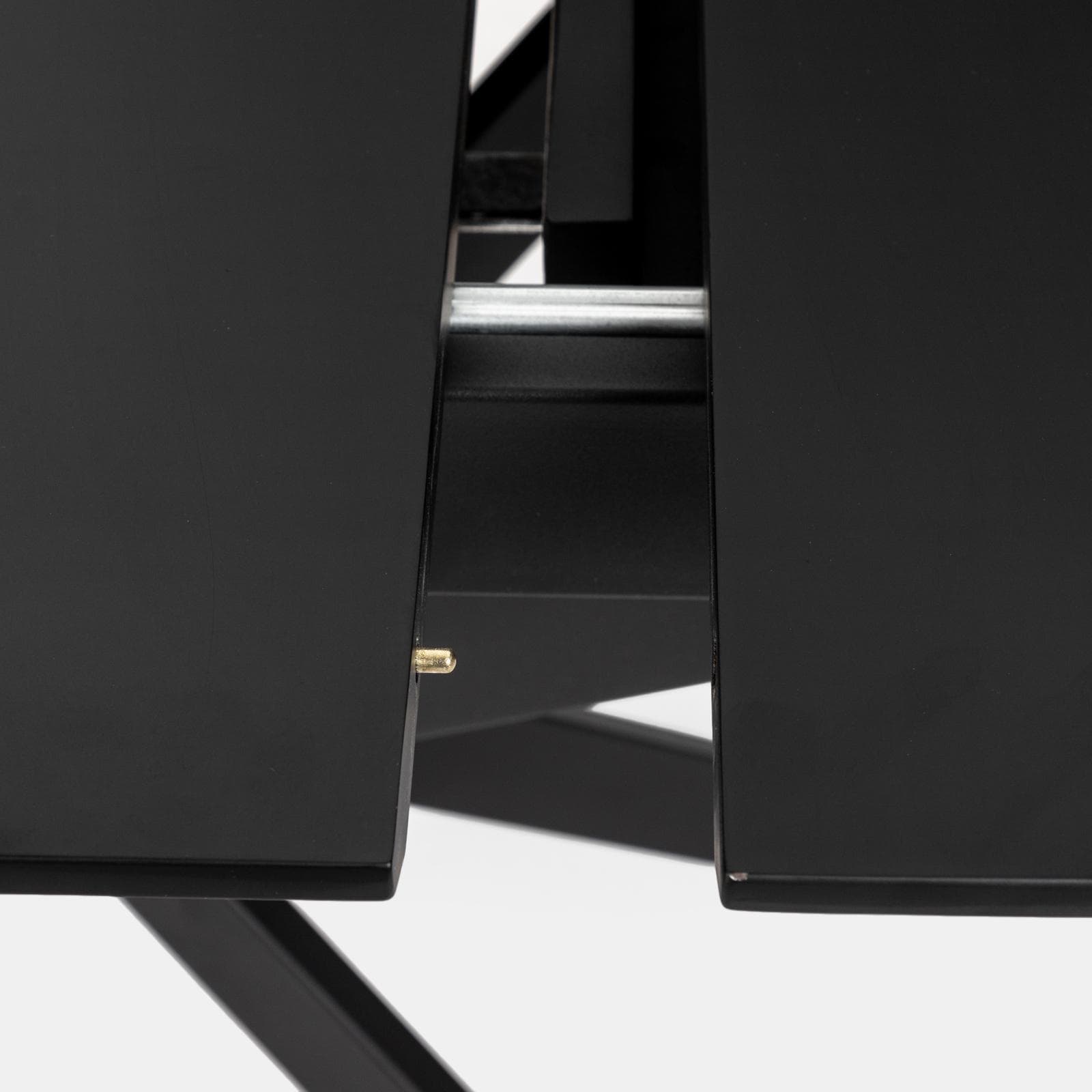 Tavolo da pranzo allungabile 100-140 x 80 in legno nero - Marten