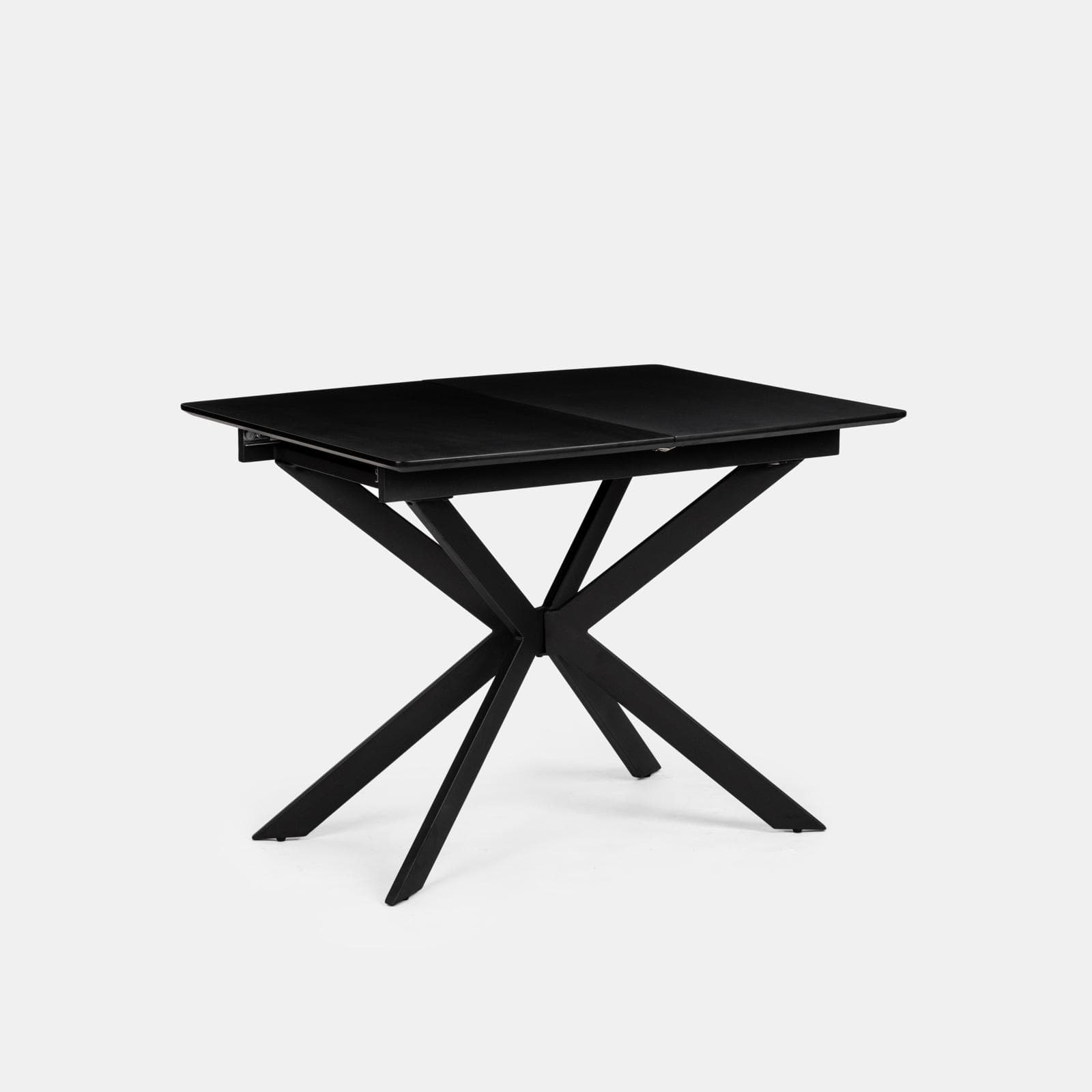 Tavolo da pranzo allungabile 100-140 x 80 in legno nero - Marten