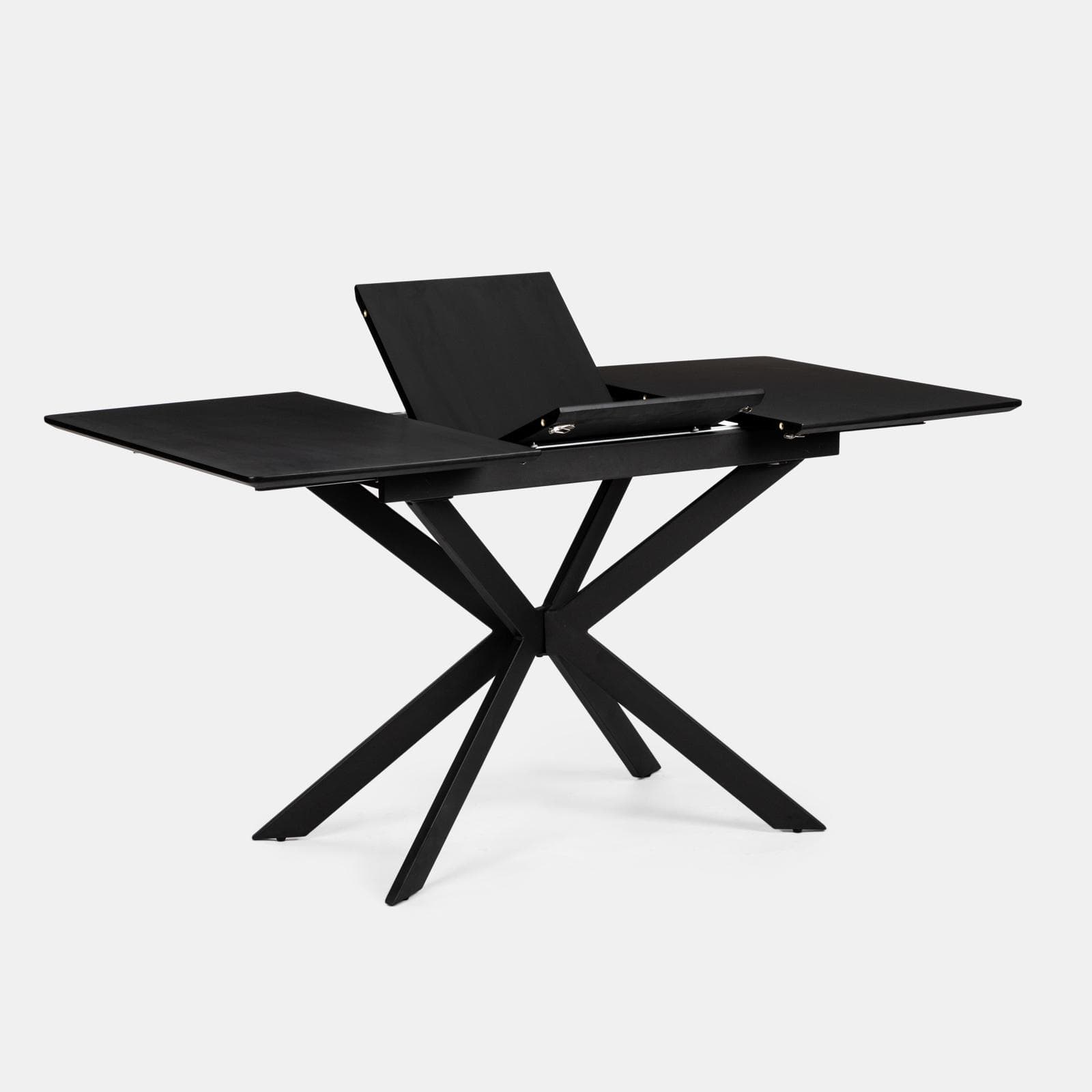 Tavolo da pranzo allungabile 100-140 x 80 in legno nero - Marten