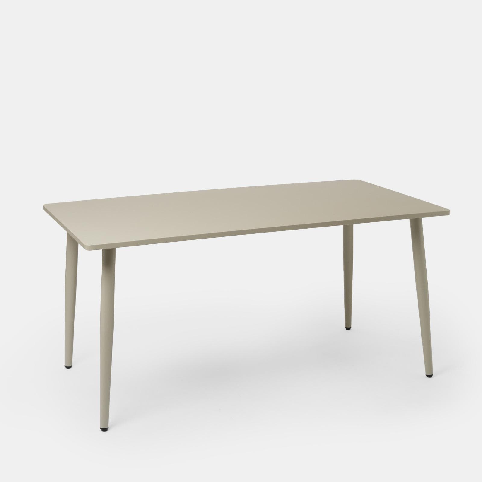 Tavolo 150x80 cm in acciaio beige - Levanto