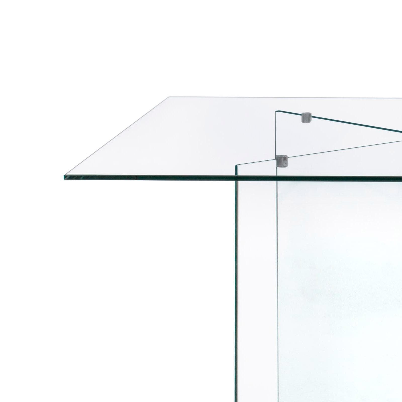 Tavolo rettangolare 180x90 cm vetro temperato - City