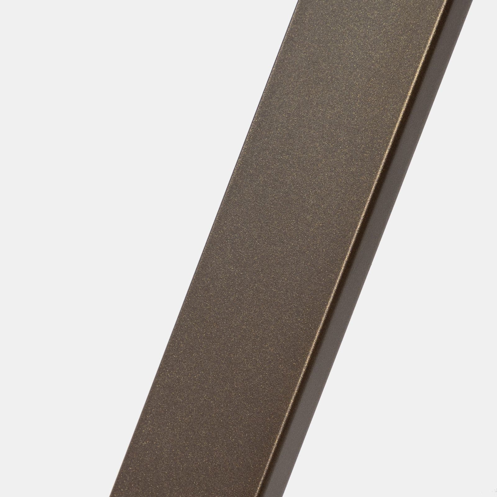 Scrivania 150x90 cm piano vetro temperato 10 mm e base in acciaio bronzo - Masao