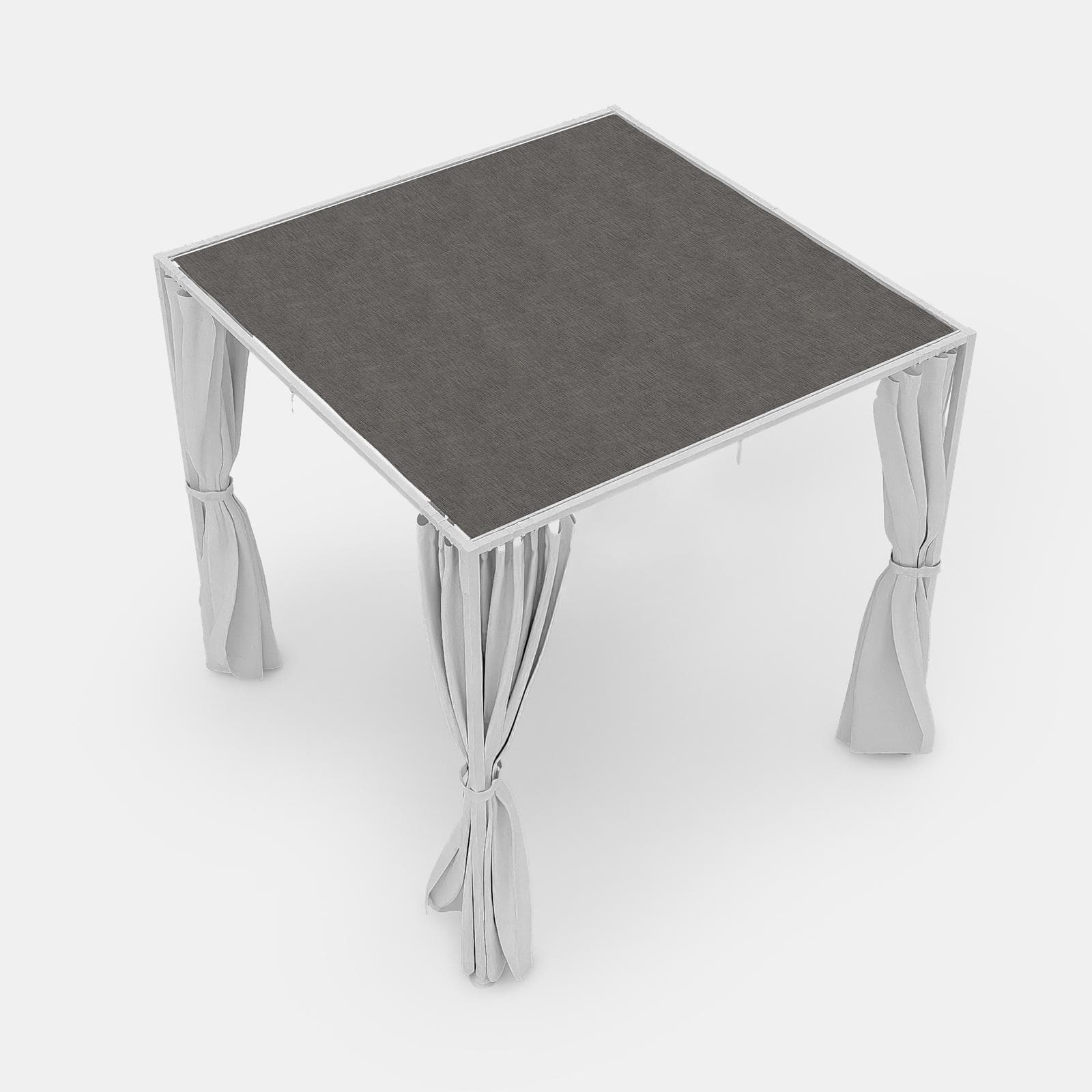 Telo di ricambio 2,15x2,15 m per gazebo Alicudi in poliestere grigio