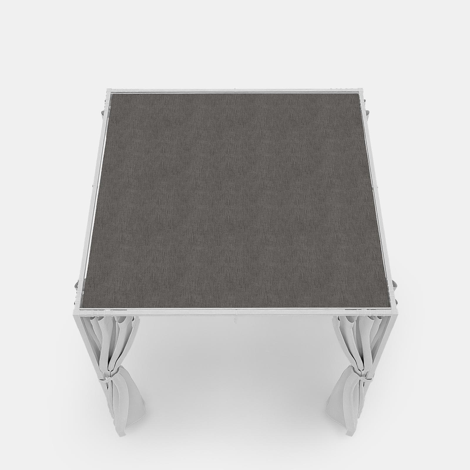 Telo di ricambio 2,15x2,15 m per gazebo Alicudi in poliestere grigio