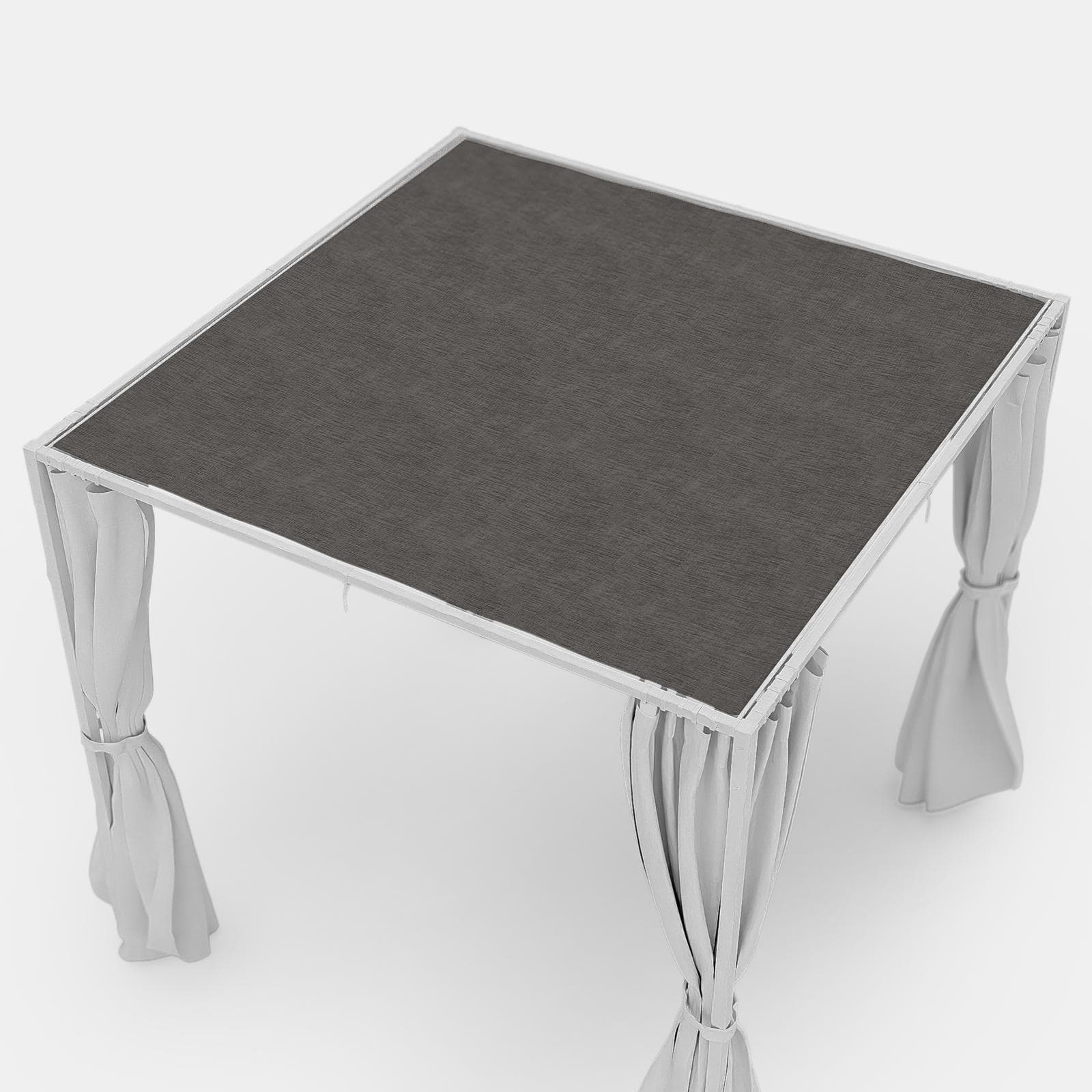 Telo di ricambio 2,15x2,15 m per gazebo Alicudi in poliestere grigio