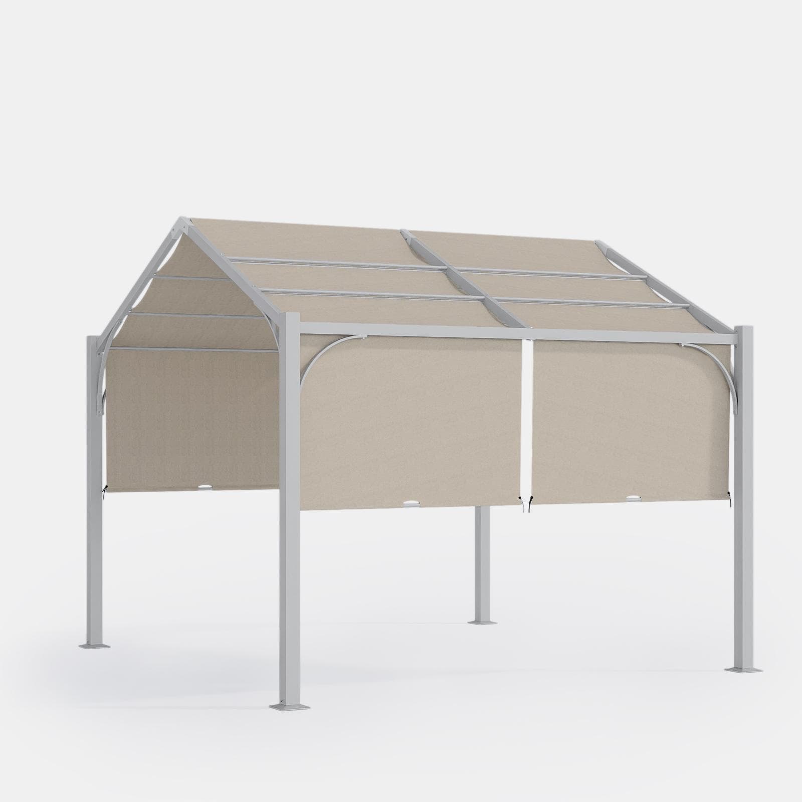 Telo di ricambio 3x3 m in poliestere ecrù per gazebo Fulgore