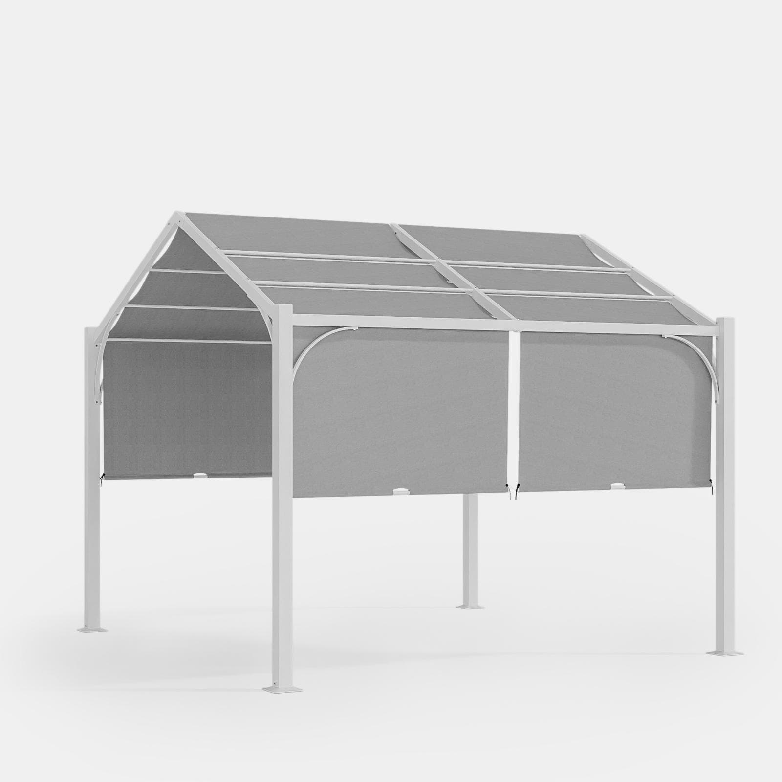 Telo di ricambio 3x3 m in poliestere grigio per gazebo Fulgore