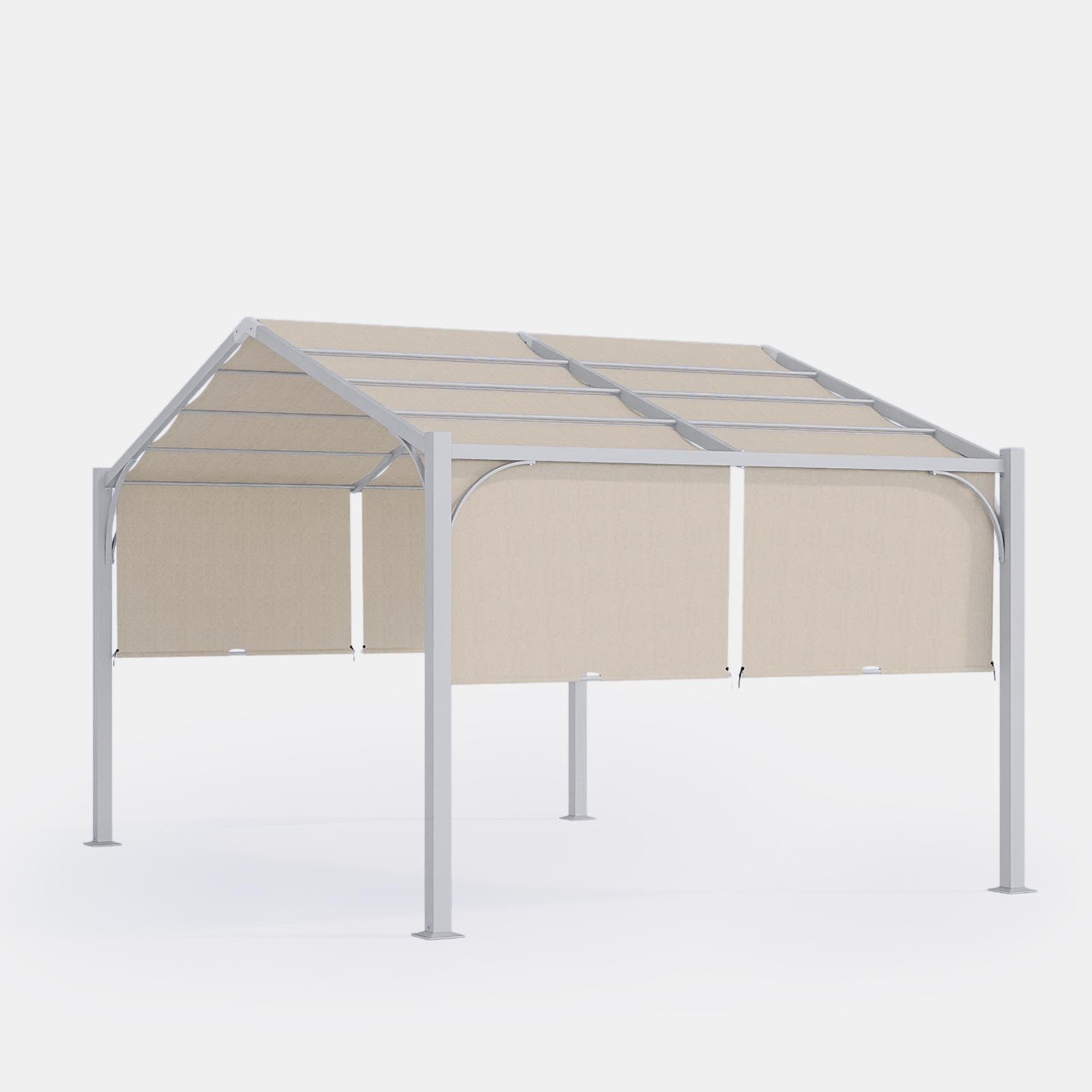 Telo di ricambio 3x4 m in poliestere ecrù per gazebo Fulgore
