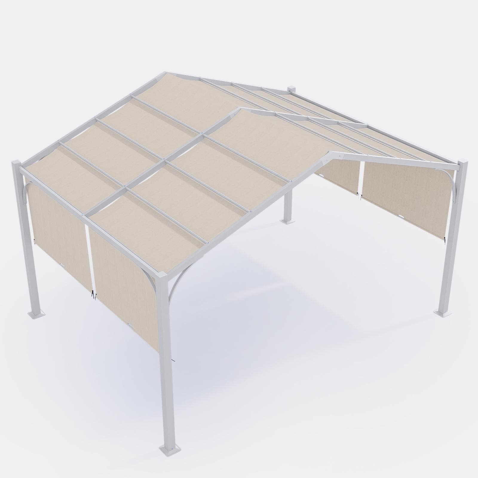 Telo di ricambio 3x4 m in poliestere ecrù per gazebo Fulgore