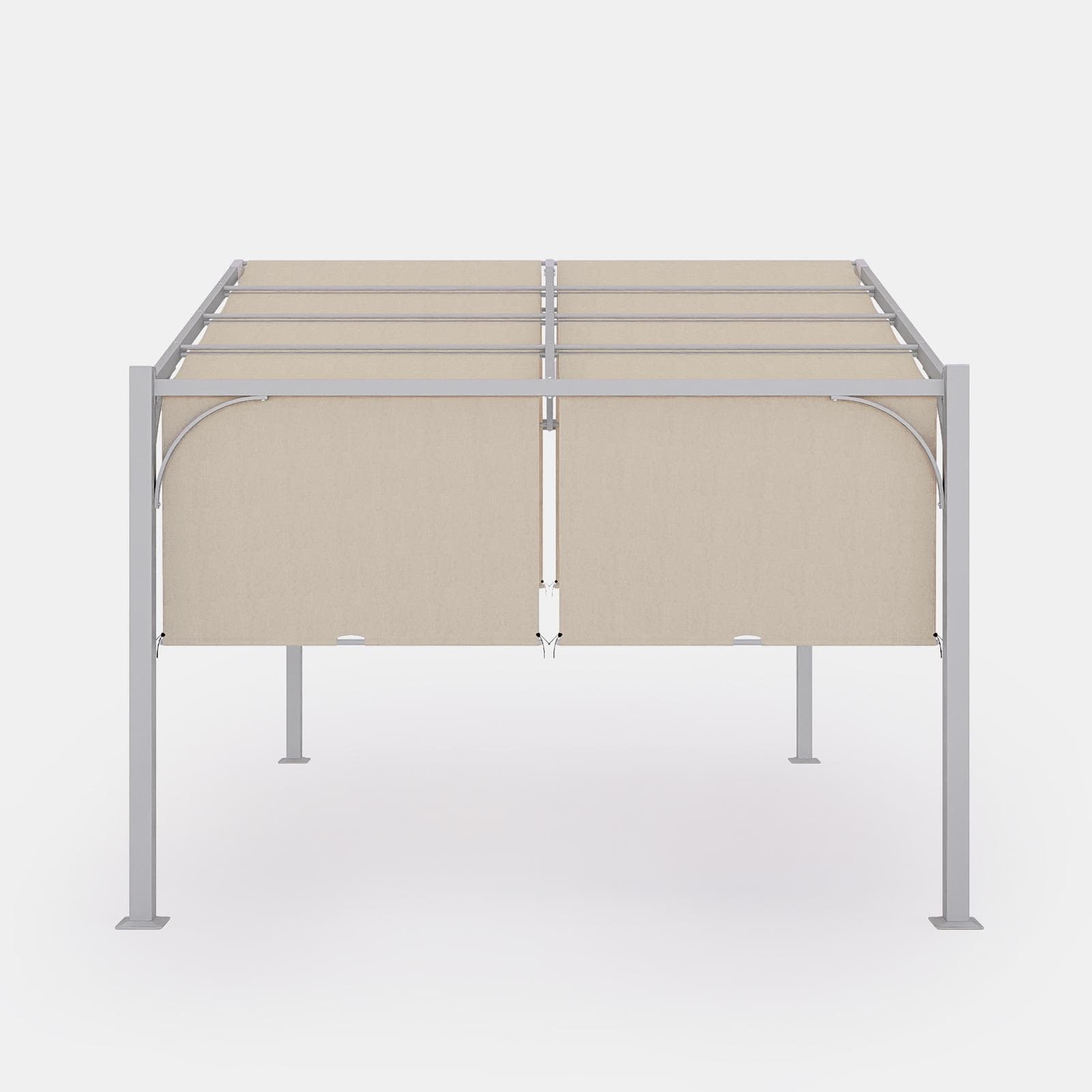 Telo di ricambio 3x4 m in poliestere ecrù per gazebo Fulgore